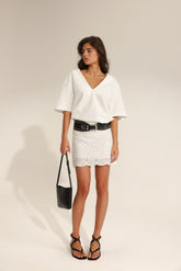 חצאית מישל לבנה