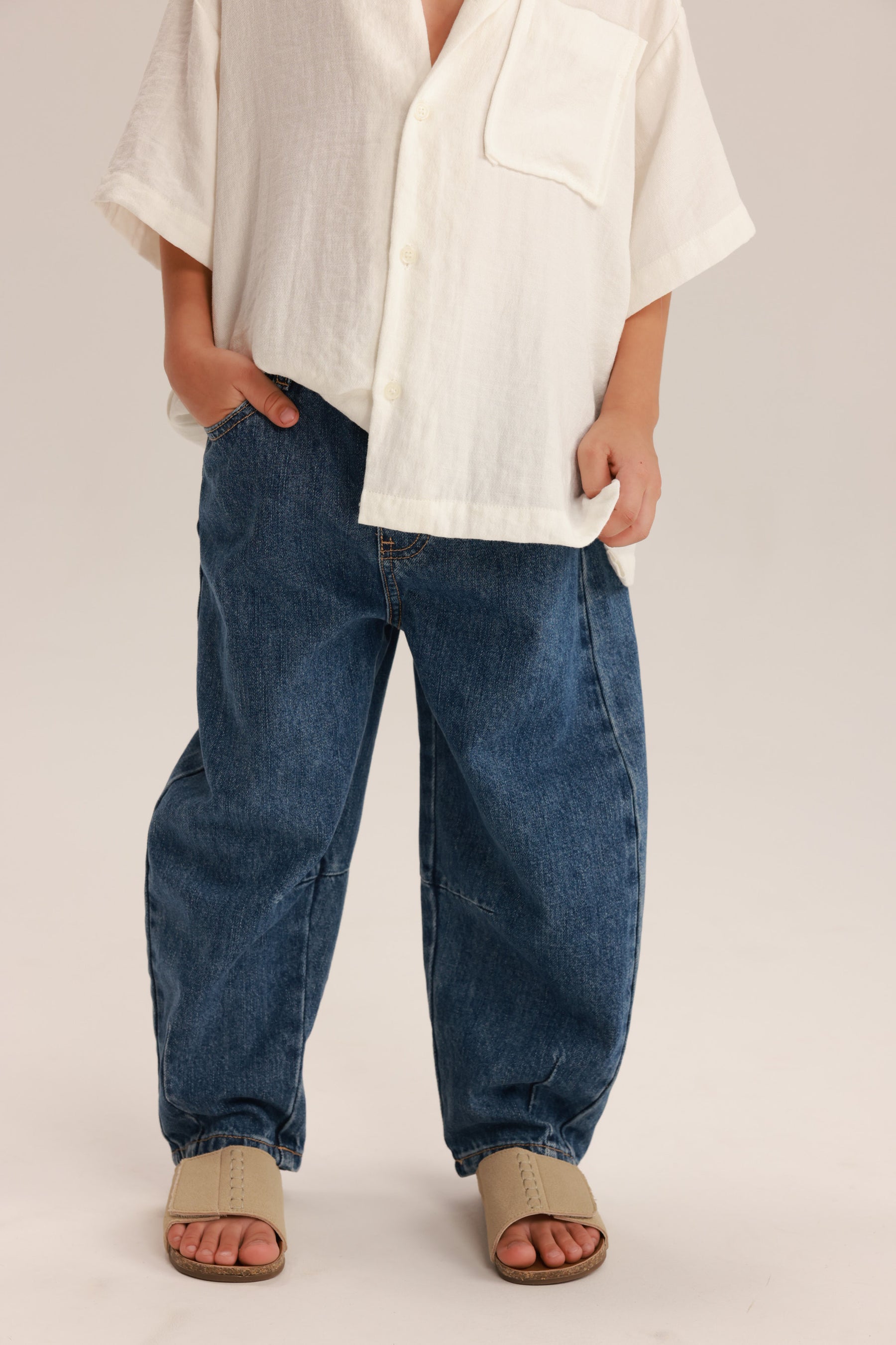 ג'ינס נואל כחול כהה