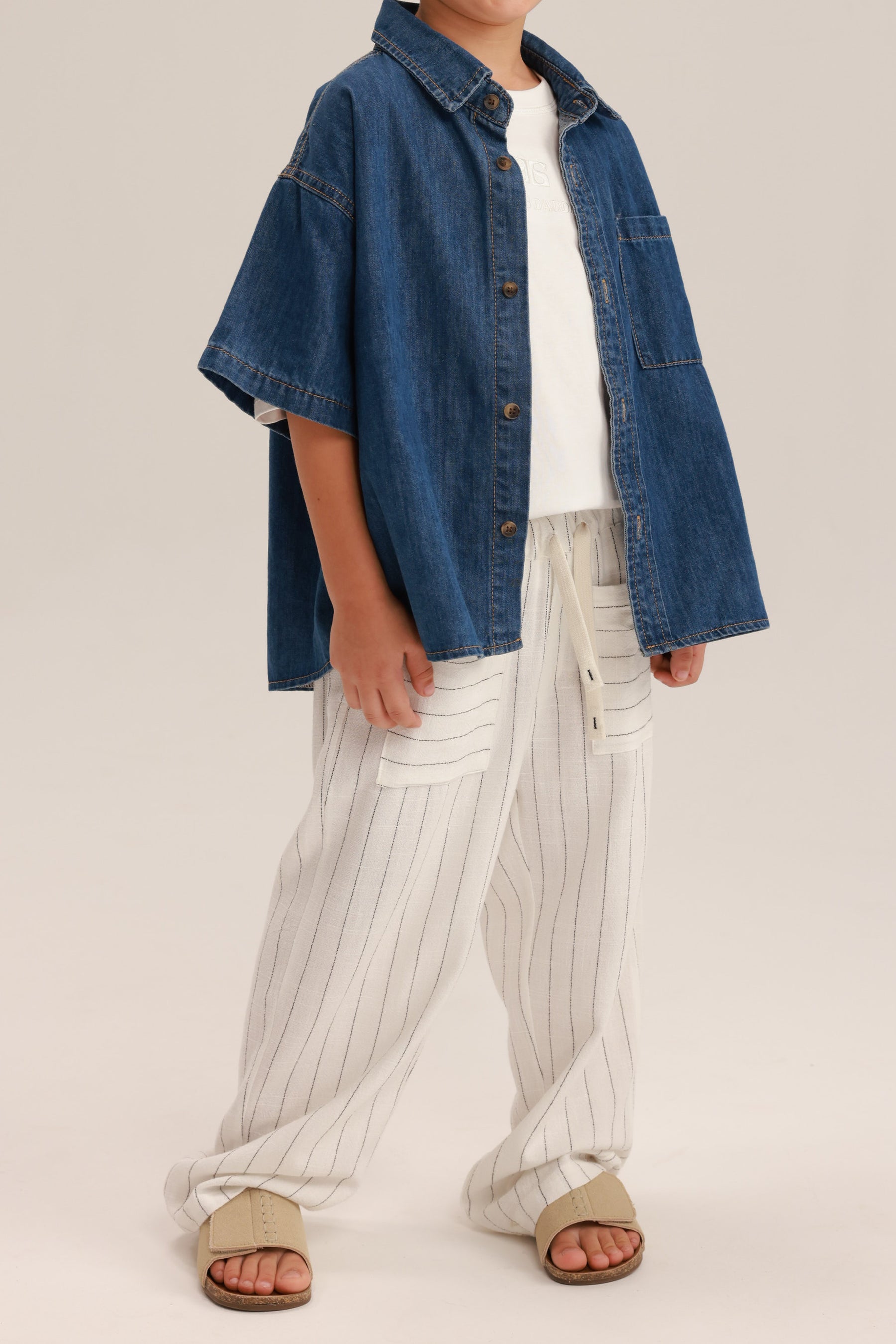 מכנסי נורי לבנים