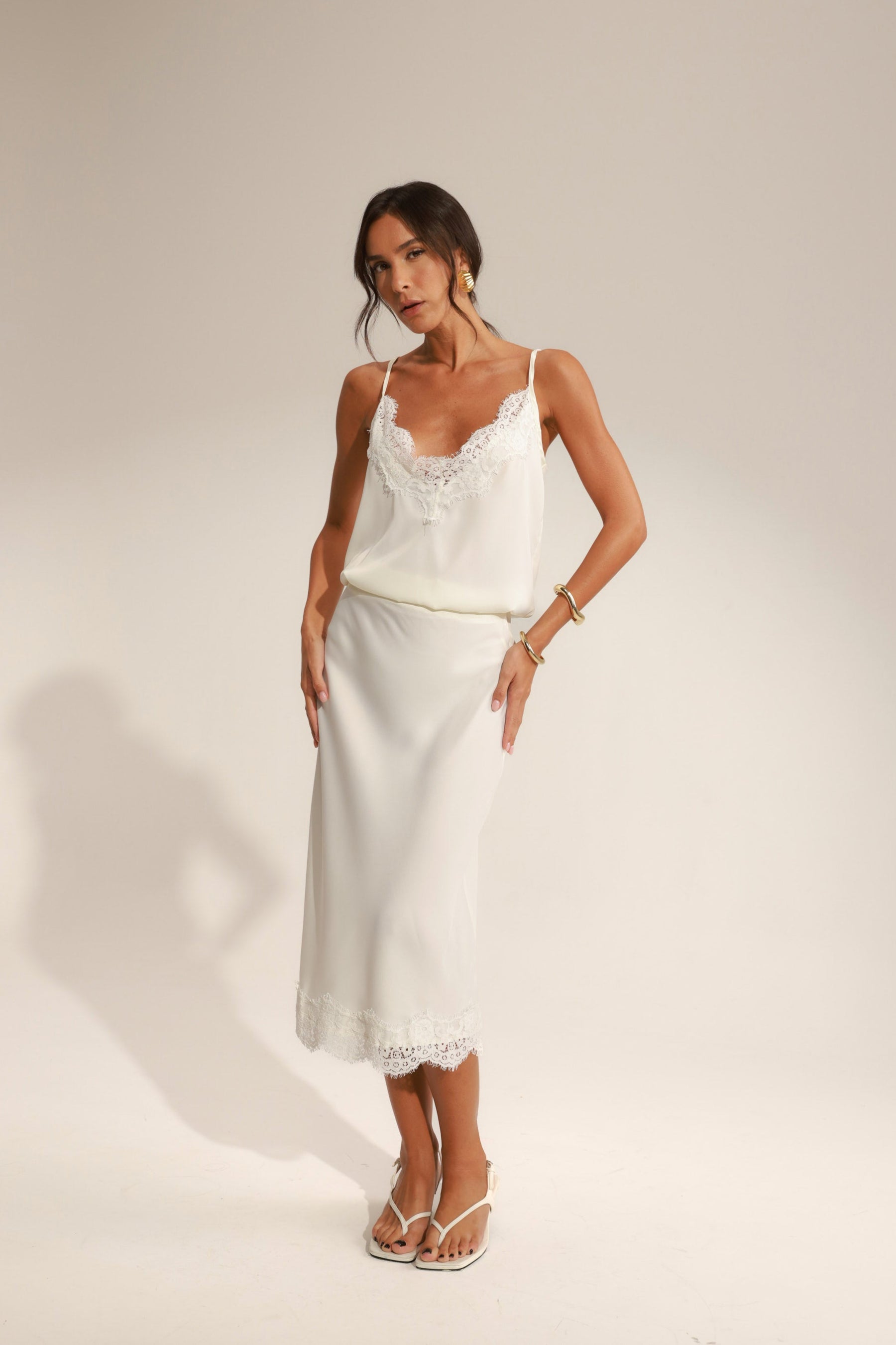 חצאית בלן שמנת