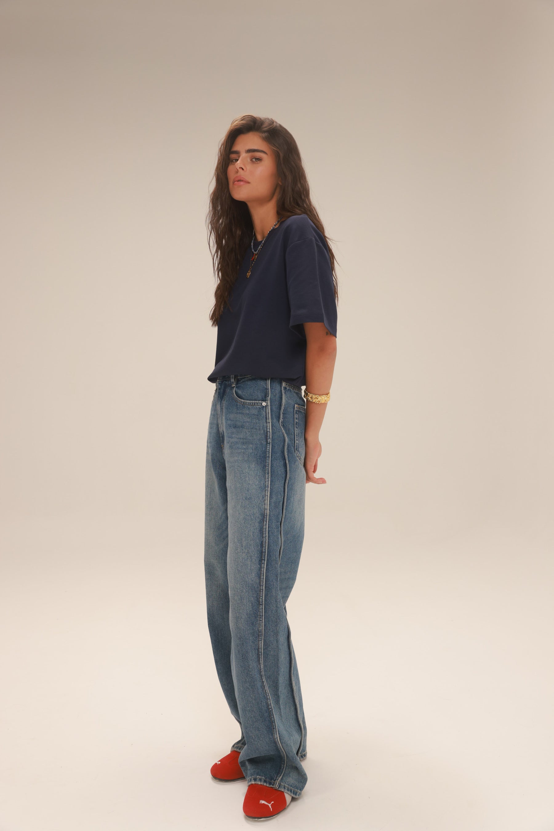 ג'ינס פלורנס כחול כהה