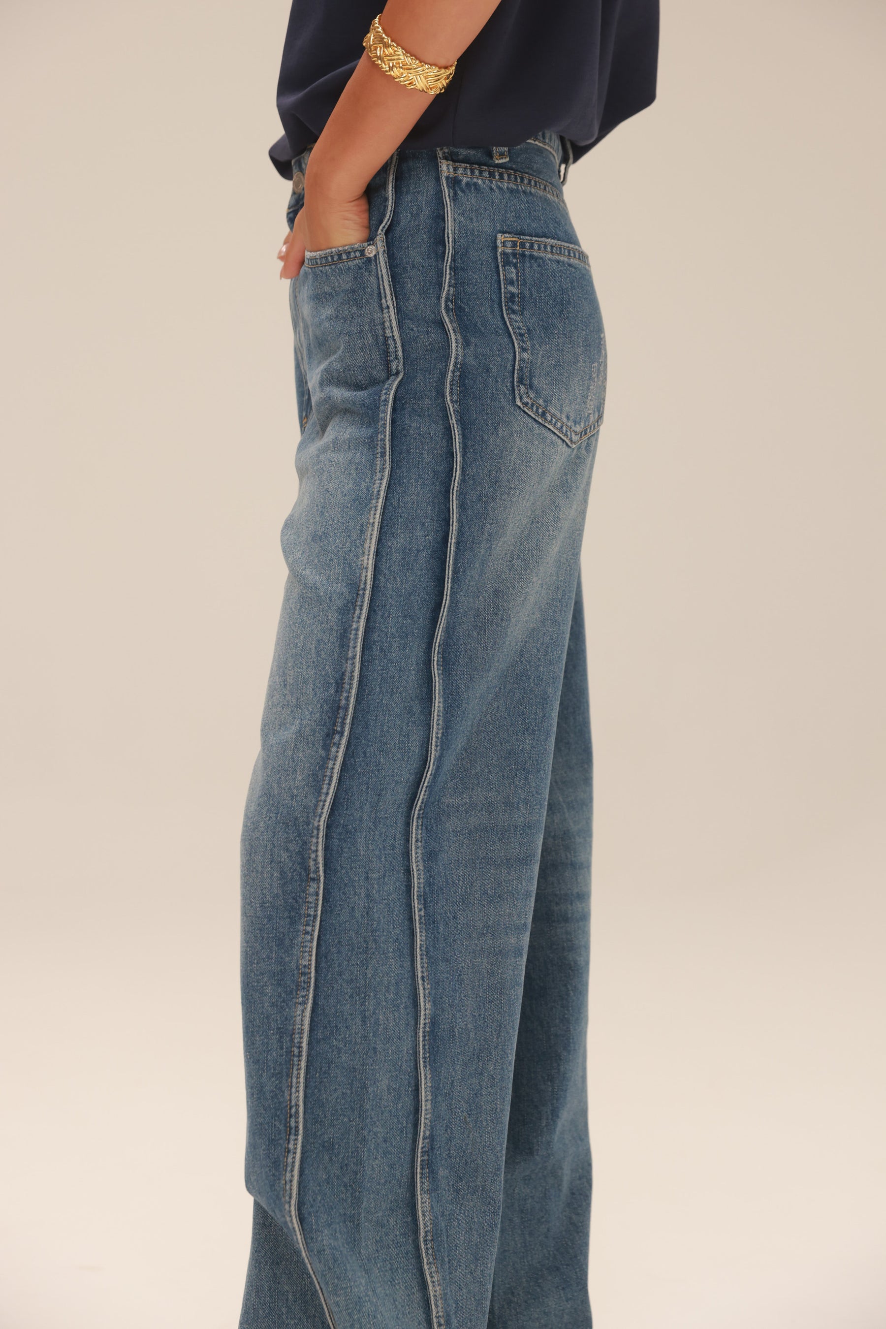 ג'ינס פלורנס כחול כהה