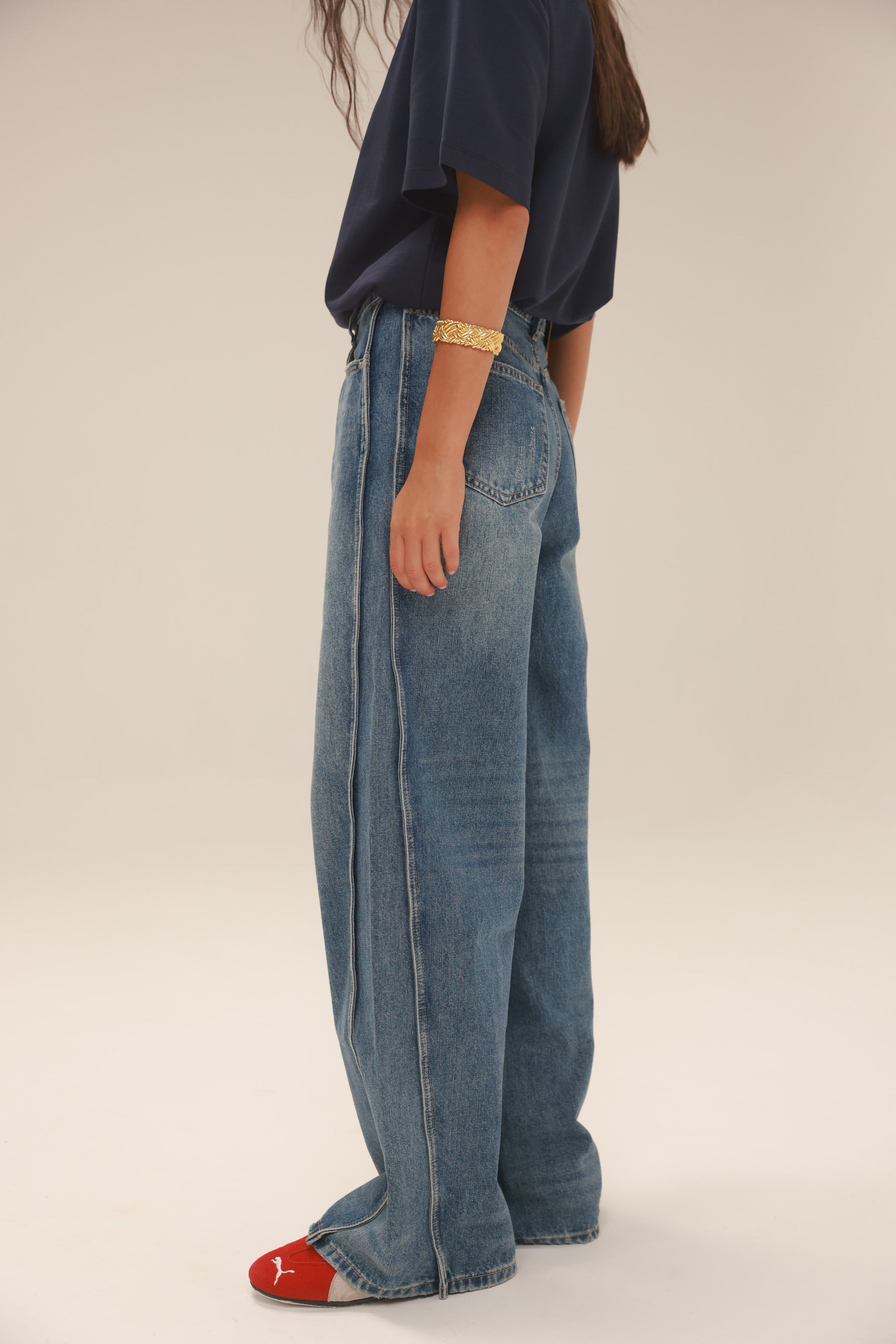 ג'ינס פלורנס כחול כהה