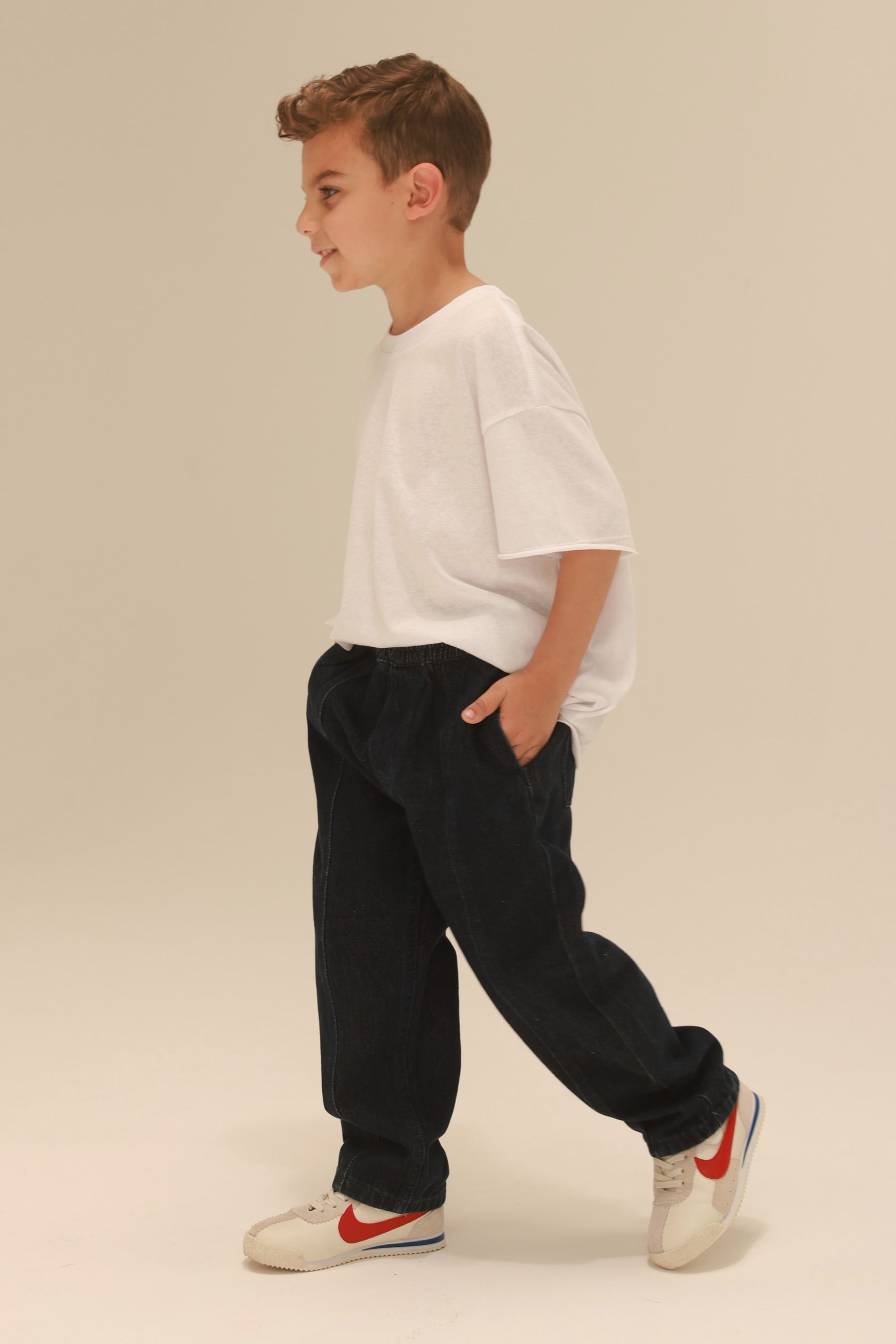 ג'ינס לנון כחול כהה