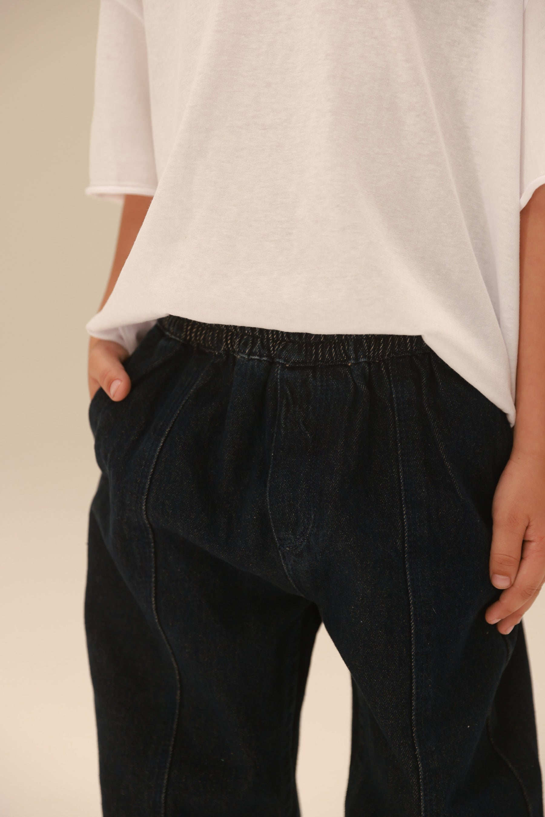 ג'ינס לנון כחול כהה