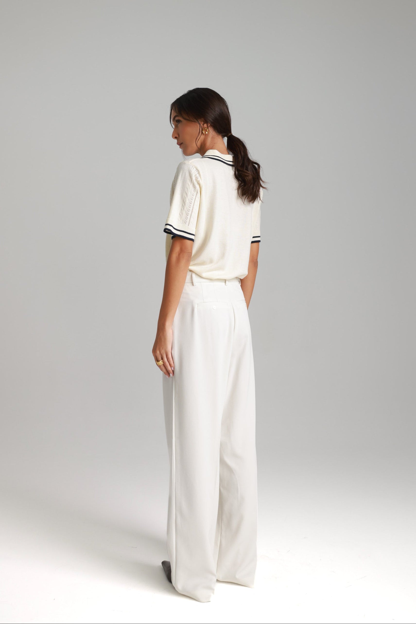 חולצת פולו ליאם שמנת