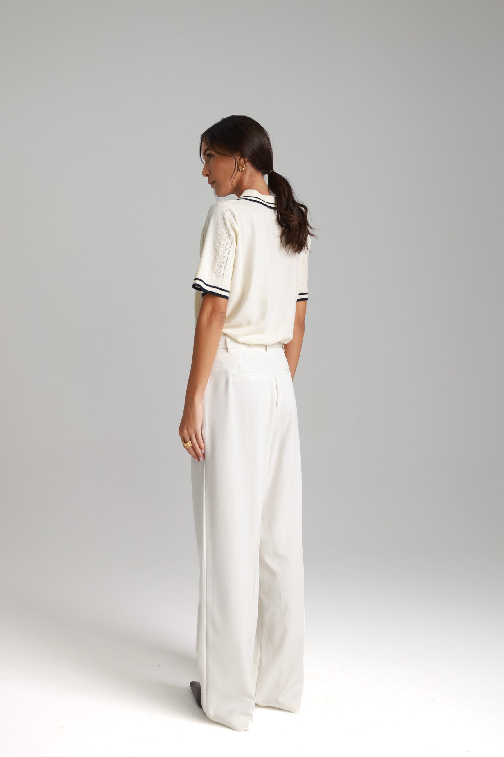 מכנסי ניקולאס לבנים