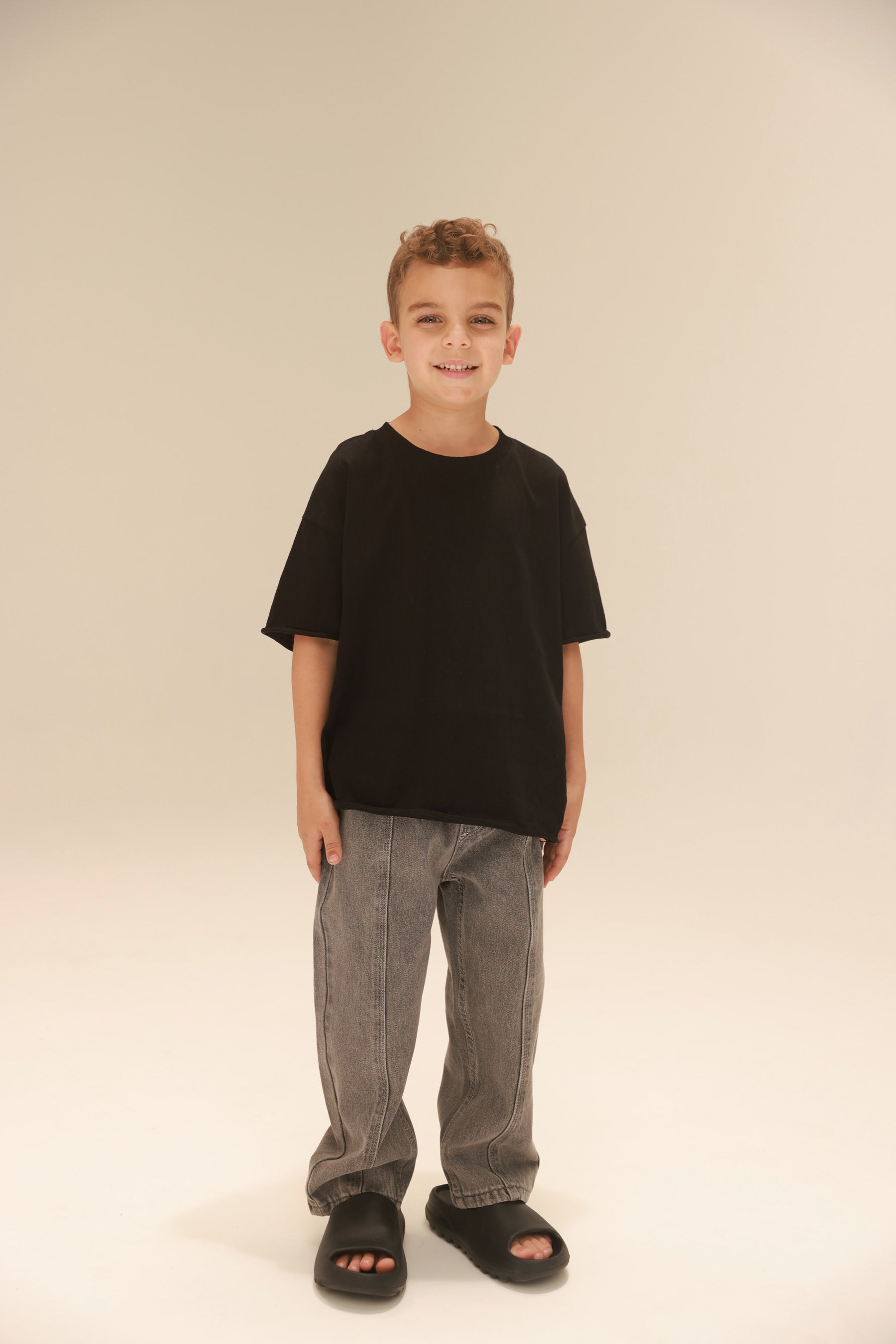 ג'ינס לנון אפור כהה