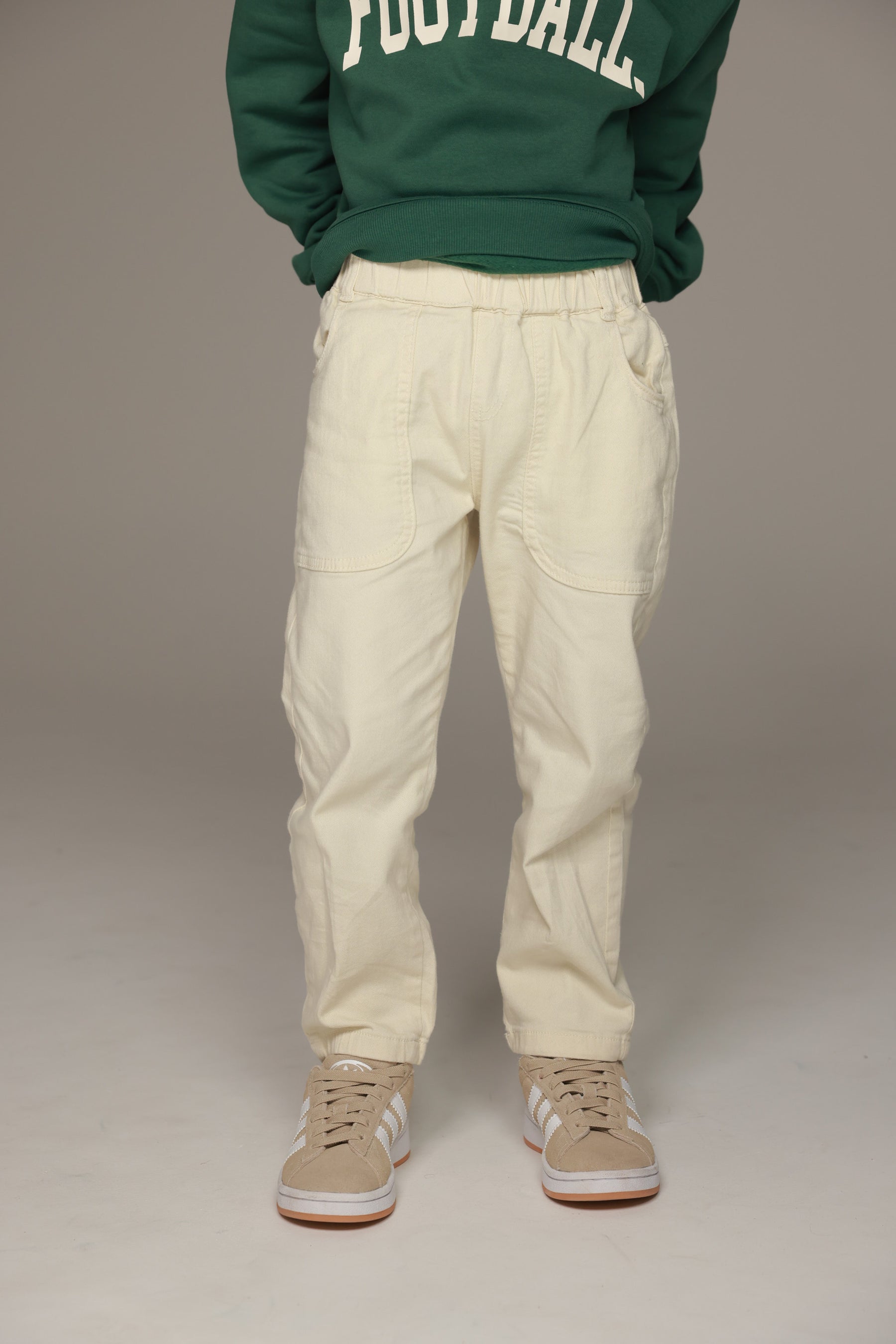 מכנסי ביל שמנת