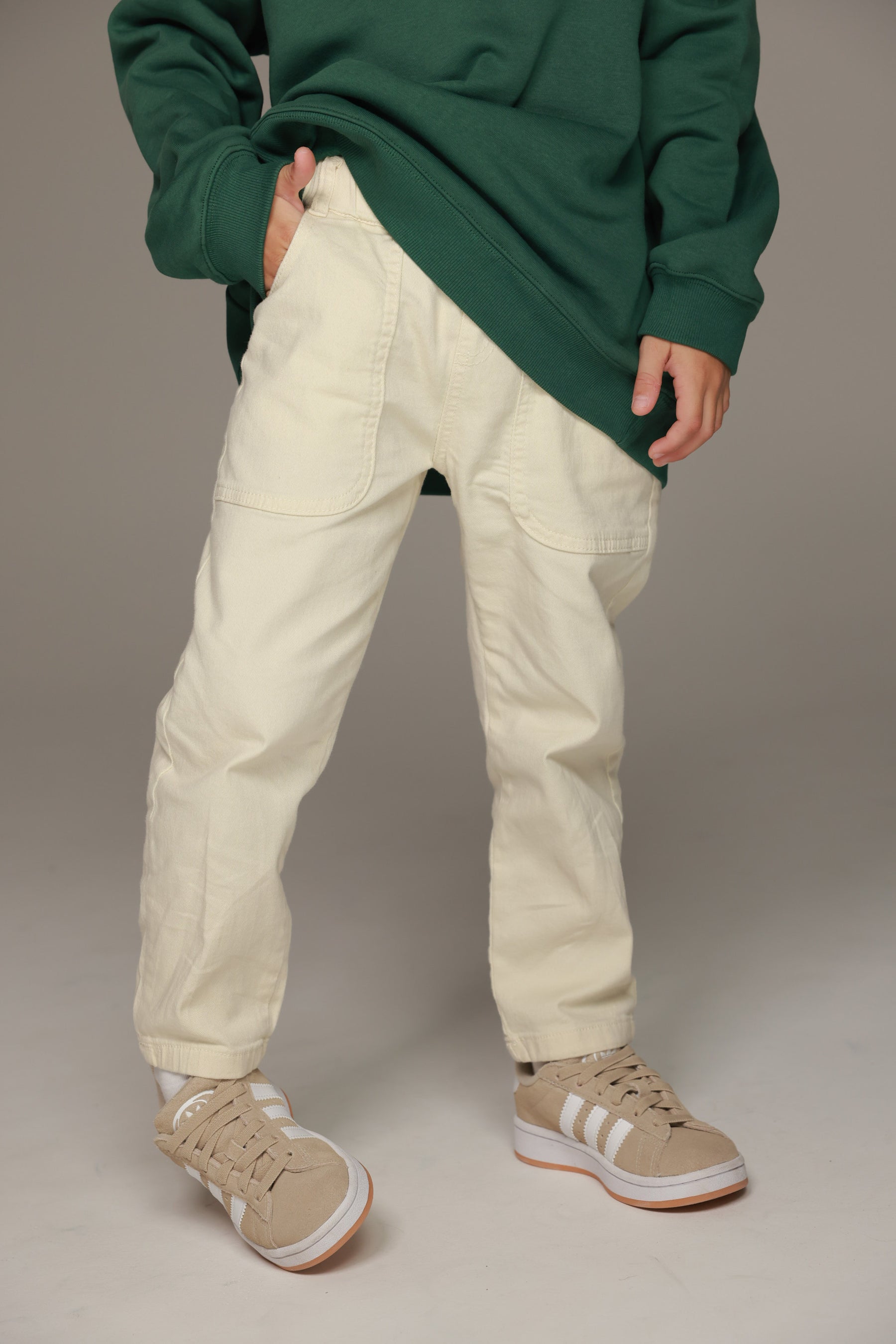 מכנסי ביל שמנת