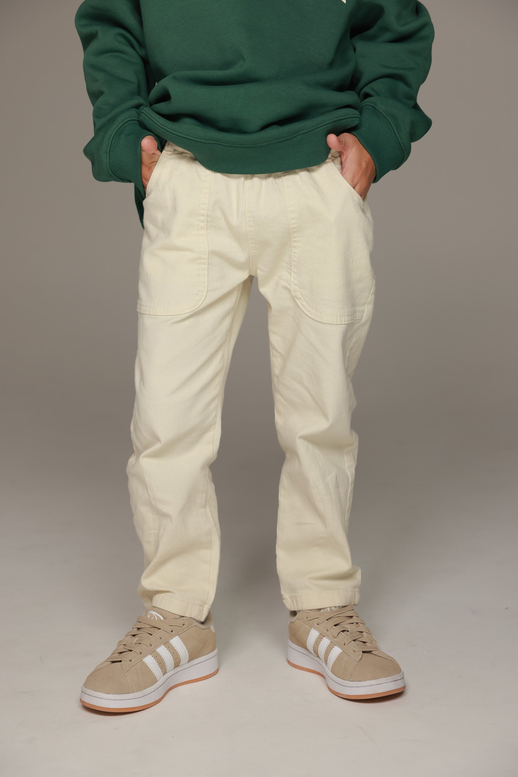 מכנסי ביל שמנת