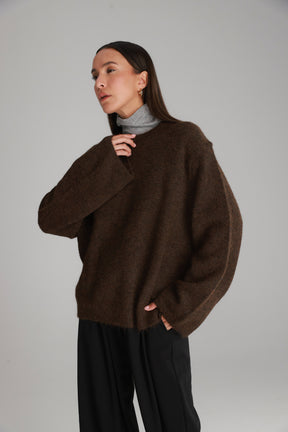 סריג ליב חום כהה