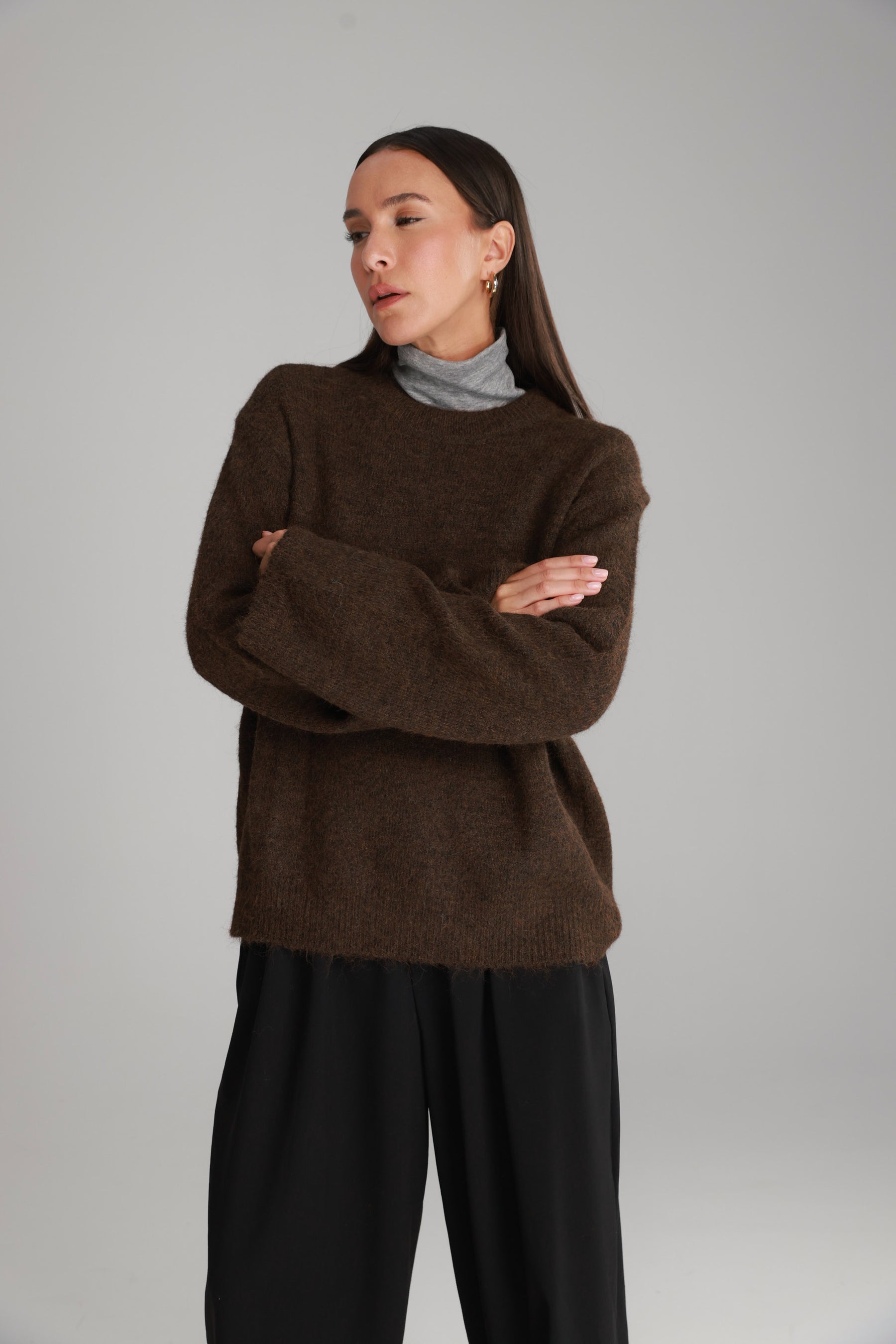 סריג ליב חום כהה