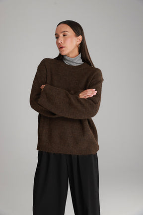 סריג ליב חום כהה