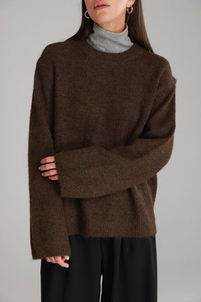 סריג ליב חום כהה