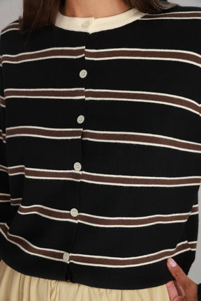 סריג אוסטין שחור/חום