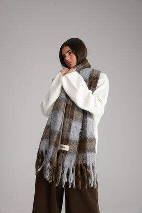 צעיף אלברט אפור