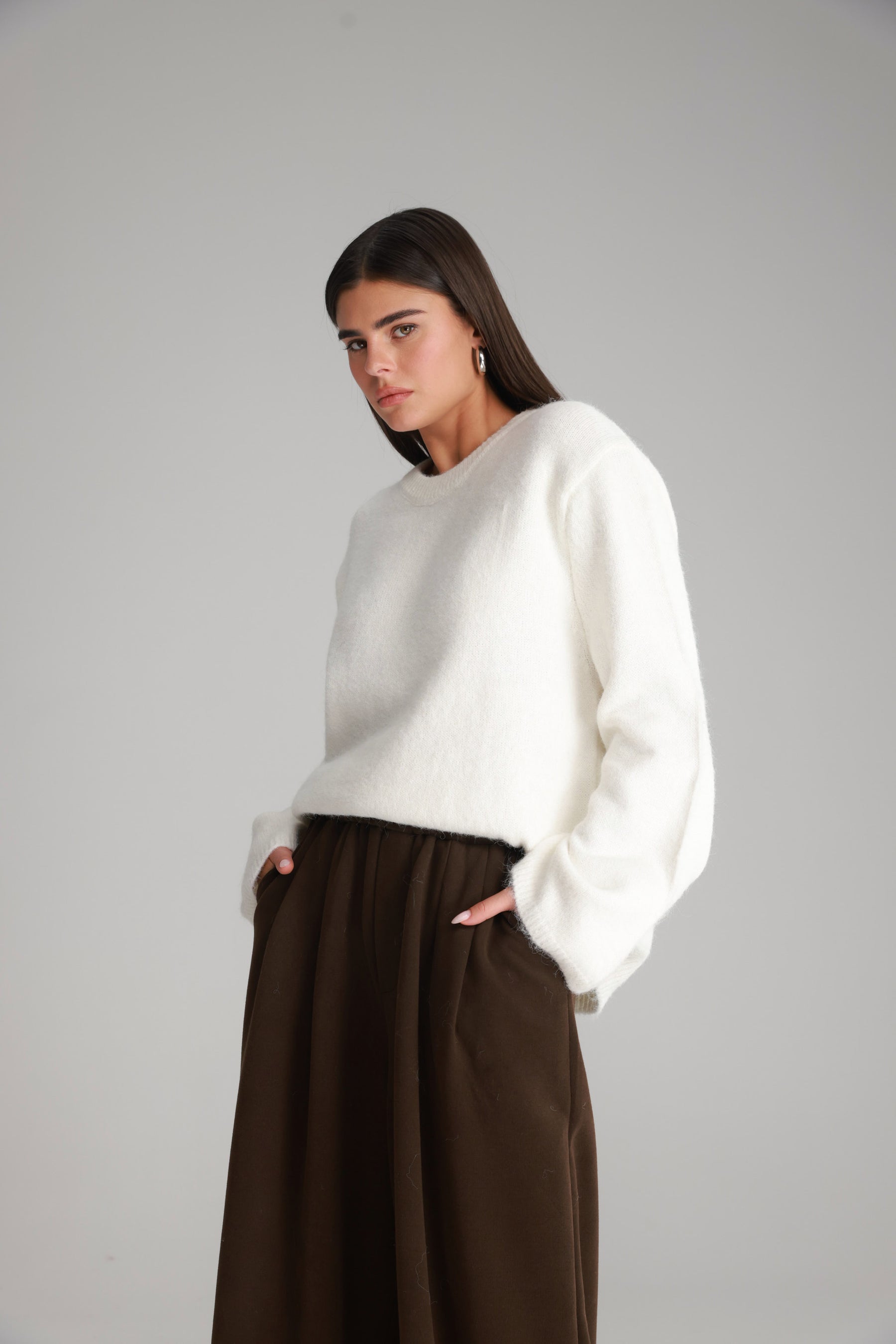 סריג ליב לבן