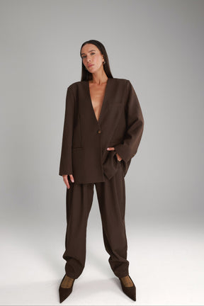 בלייזר אנאבל חום כהה