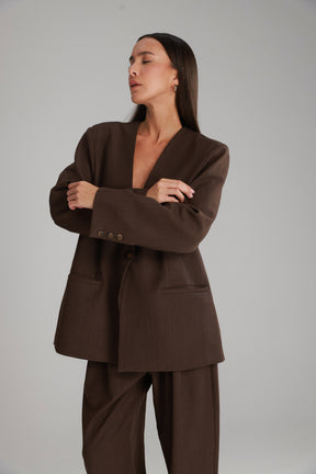 בלייזר אנאבל חום כהה