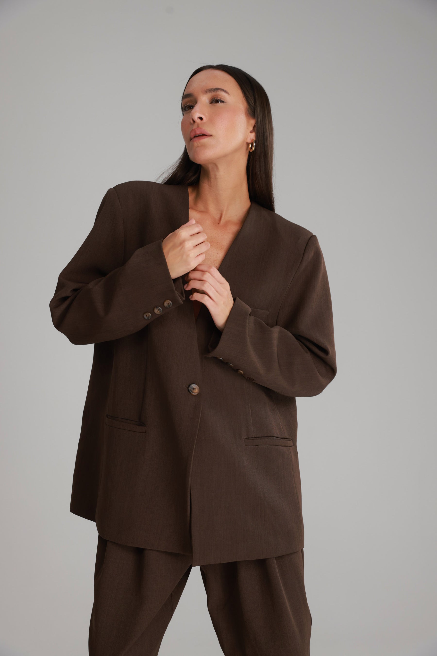 בלייזר אנאבל חום כהה