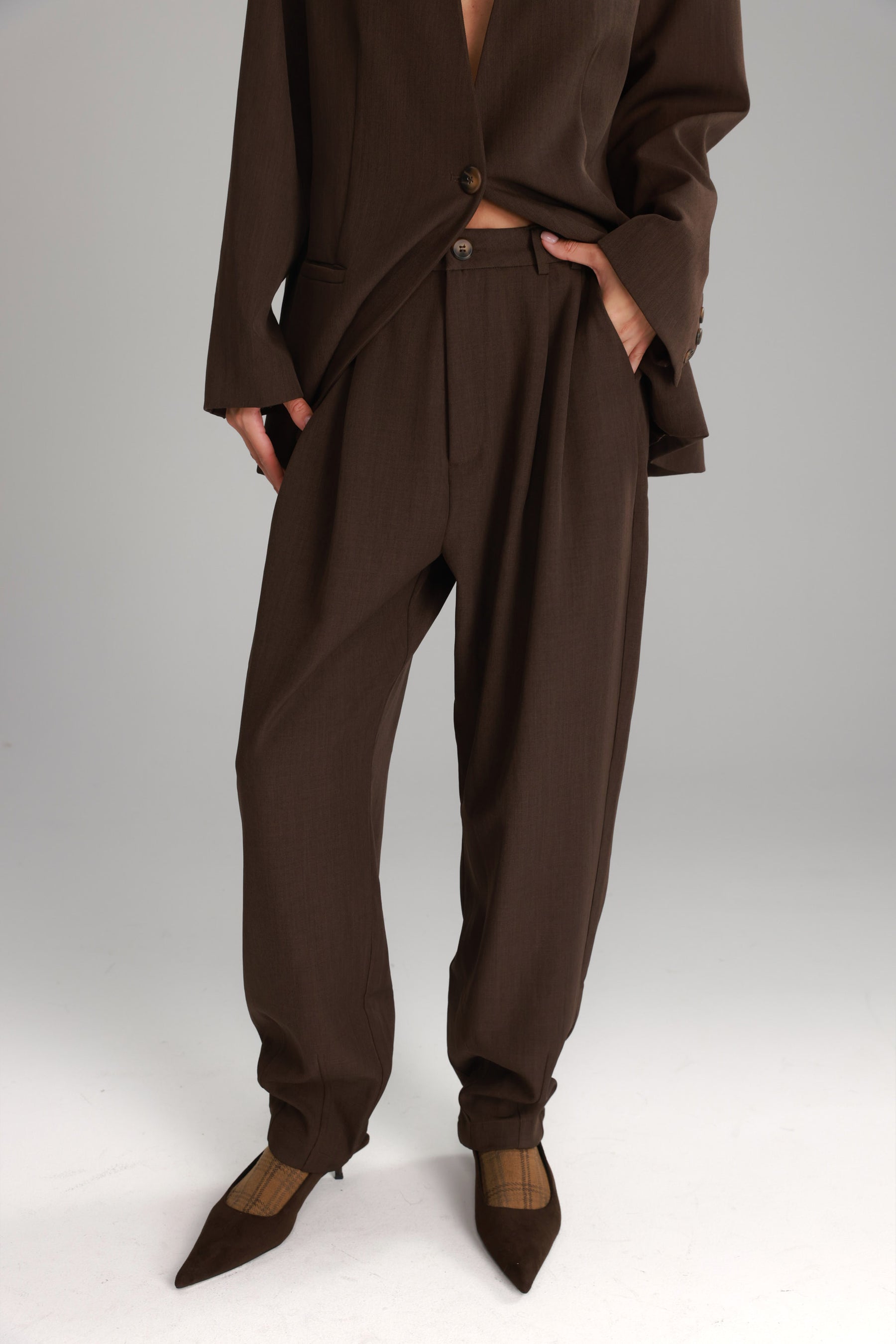 מכנסי אלכסנדרה חומים