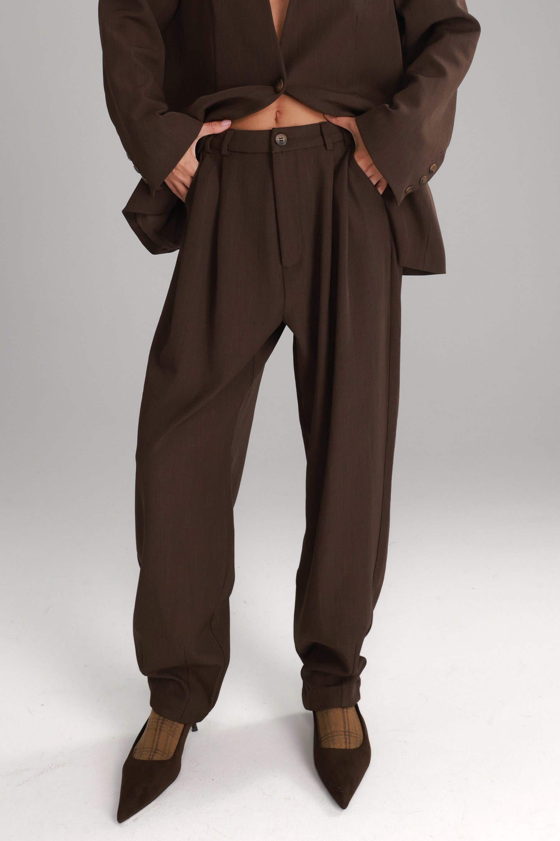 מכנסי אלכסנדרה חומים