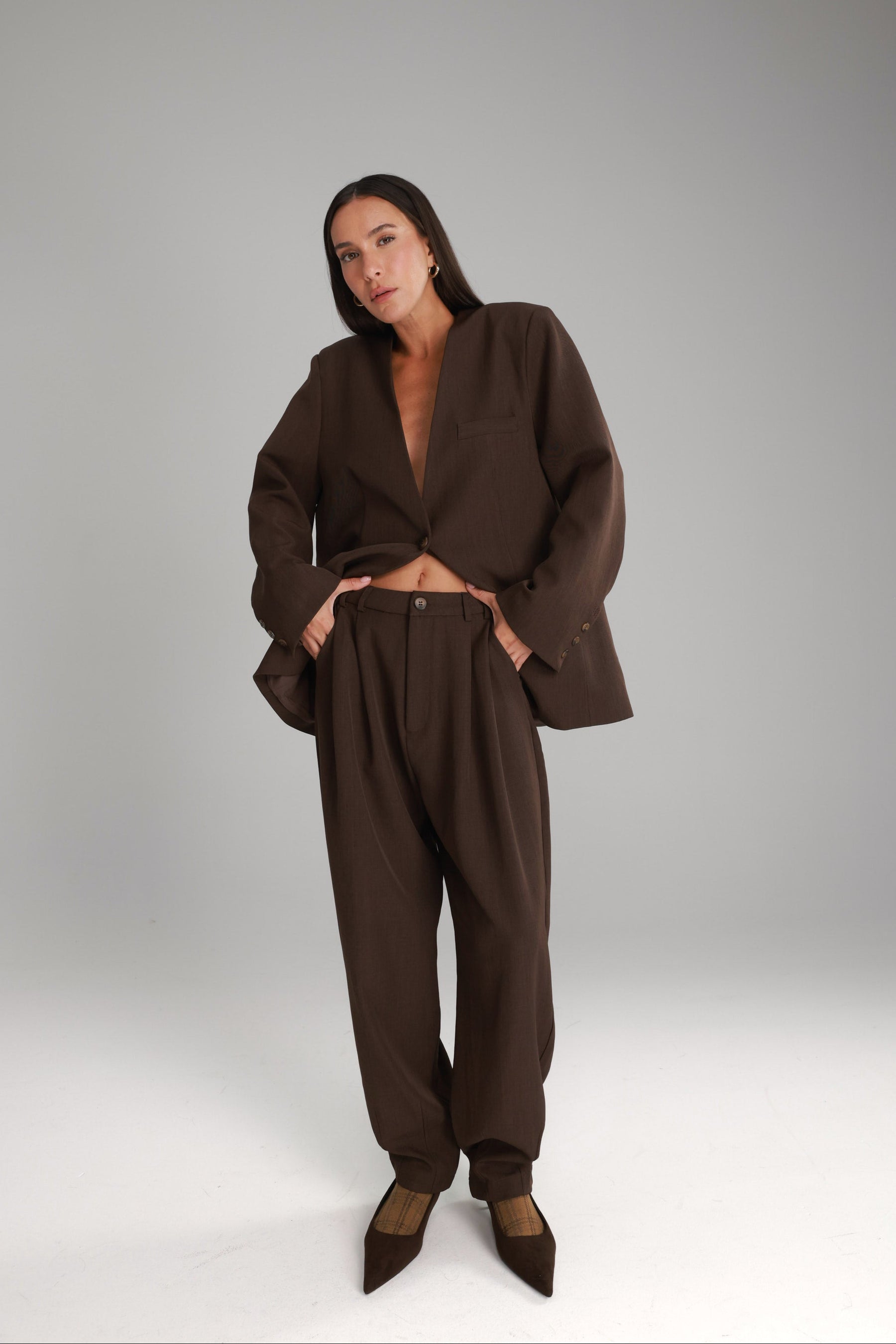 מכנסי אלכסנדרה חומים