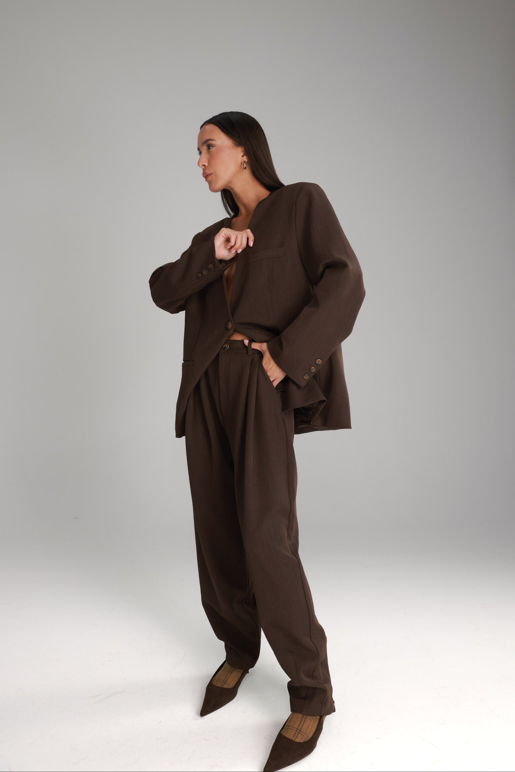 מכנסי אלכסנדרה חומים