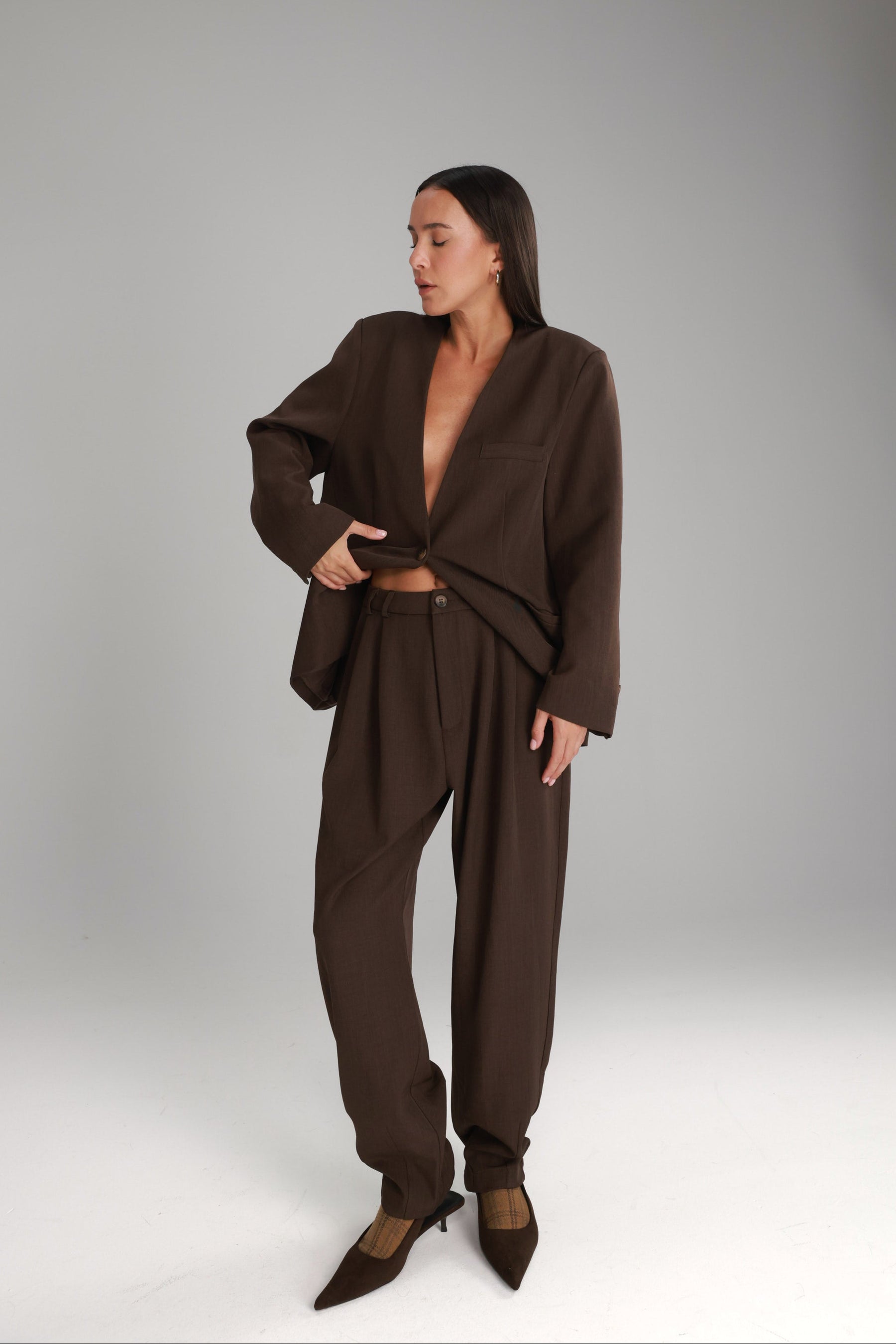 מכנסי אלכסנדרה חומים