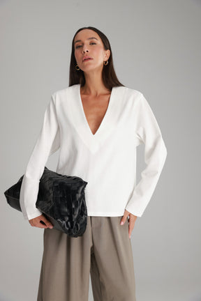 חולצת מרינה לבנה