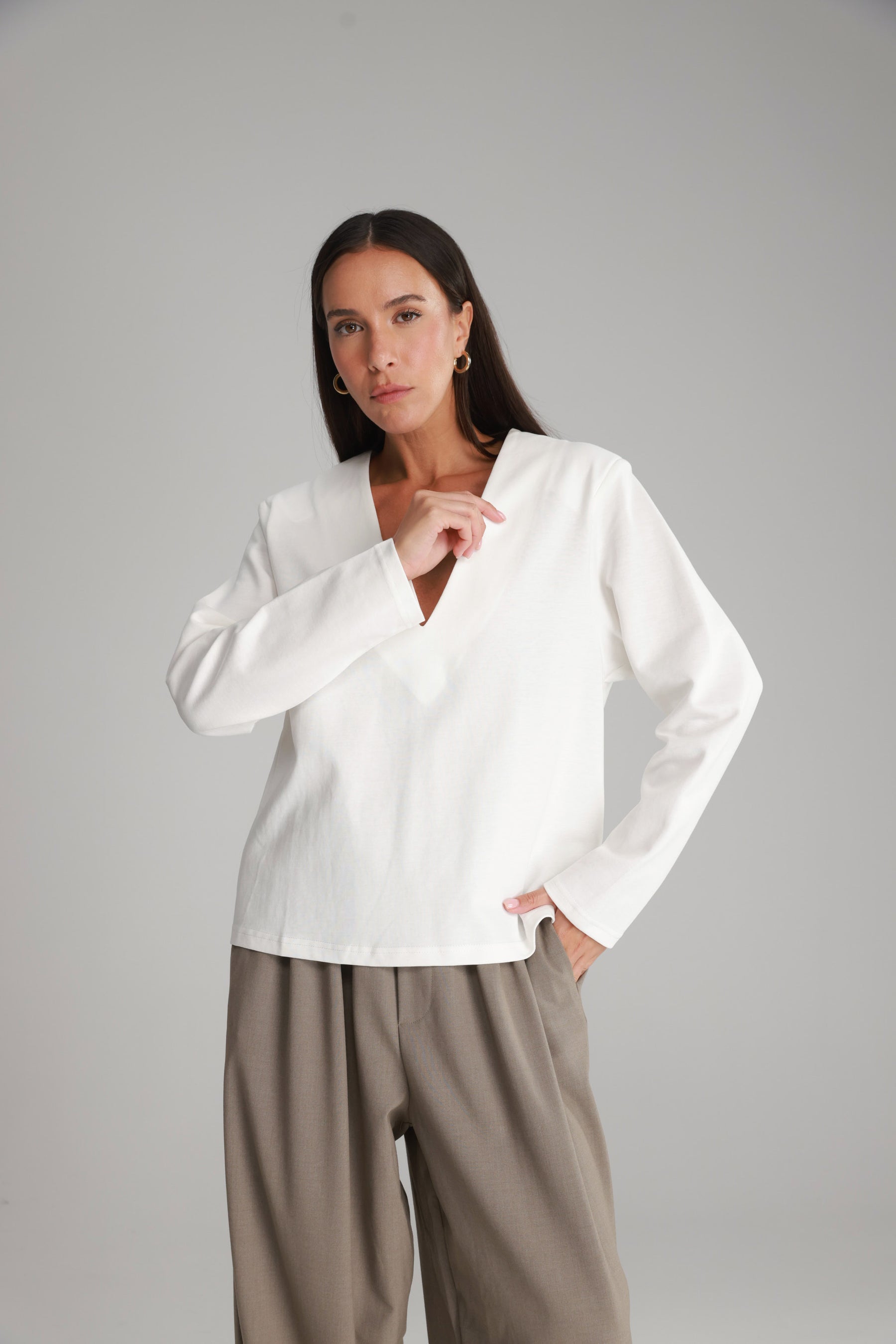 חולצת מרינה לבנה