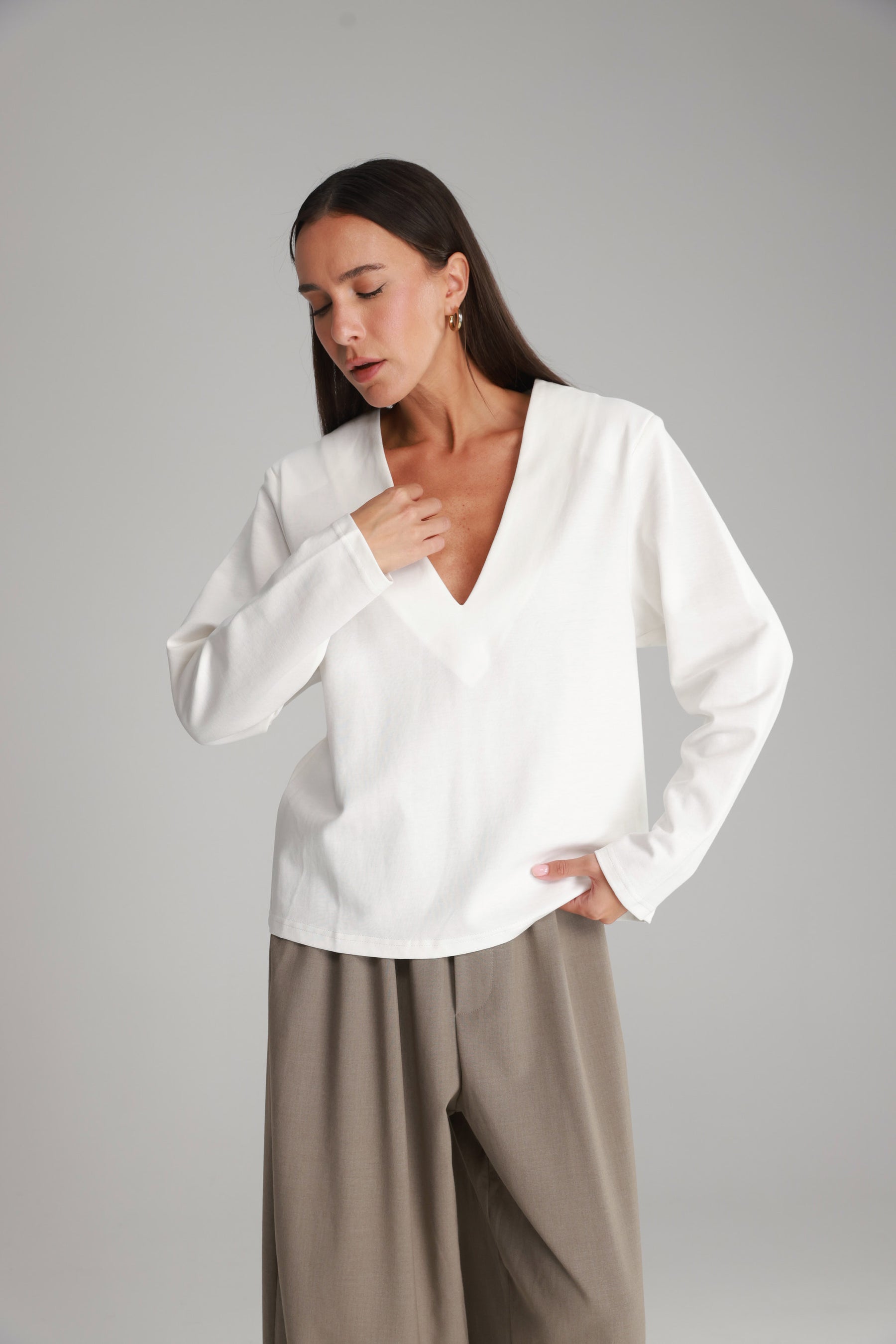 חולצת מרינה לבנה