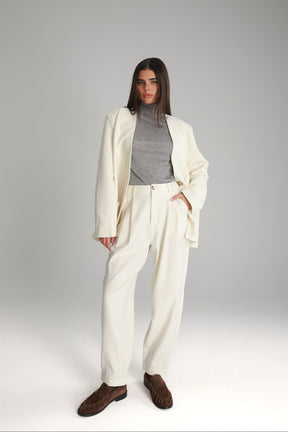 מכנסי אלכסנדרה שמנת