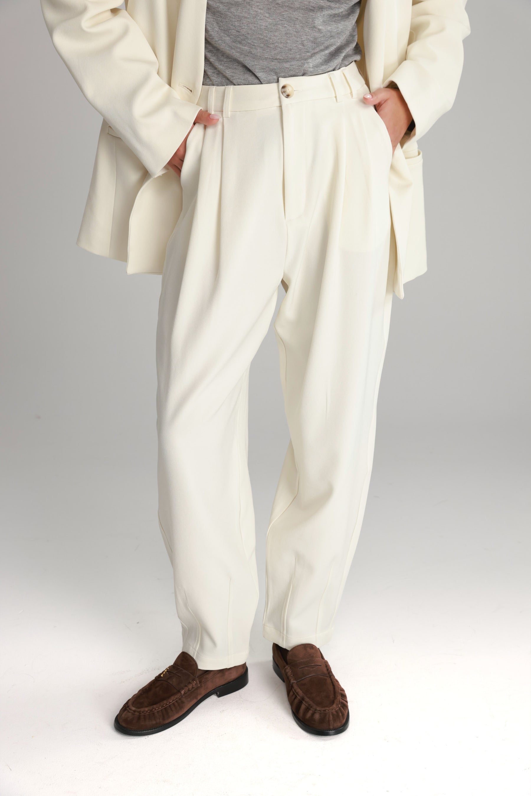 מכנסי אלכסנדרה שמנת