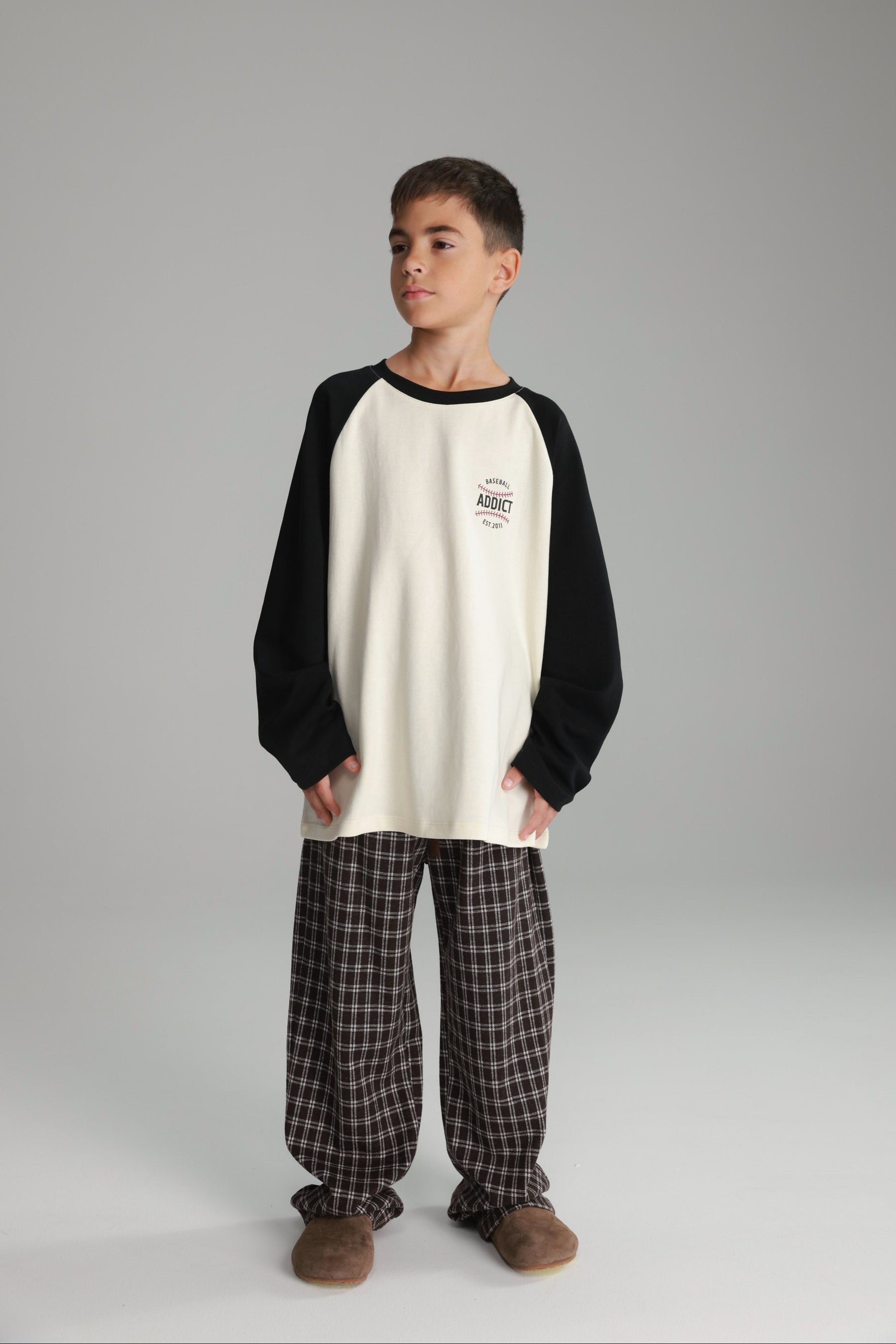 חולצת מיי שמנת/שחור