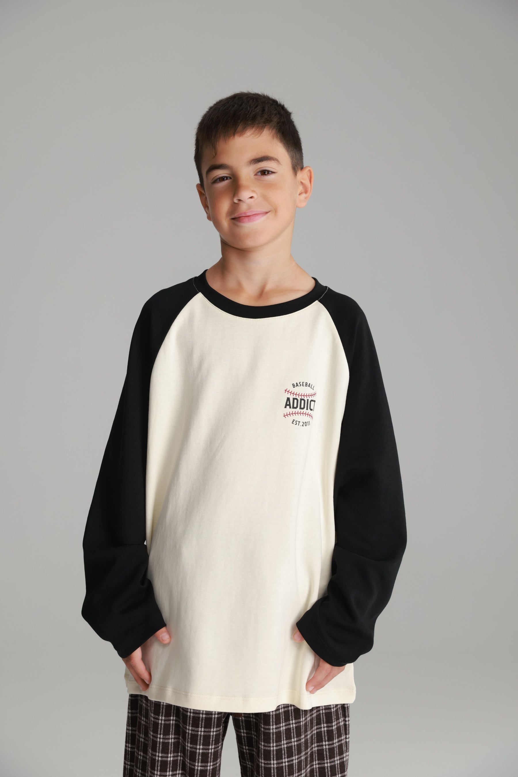 חולצת מיי שמנת/שחור