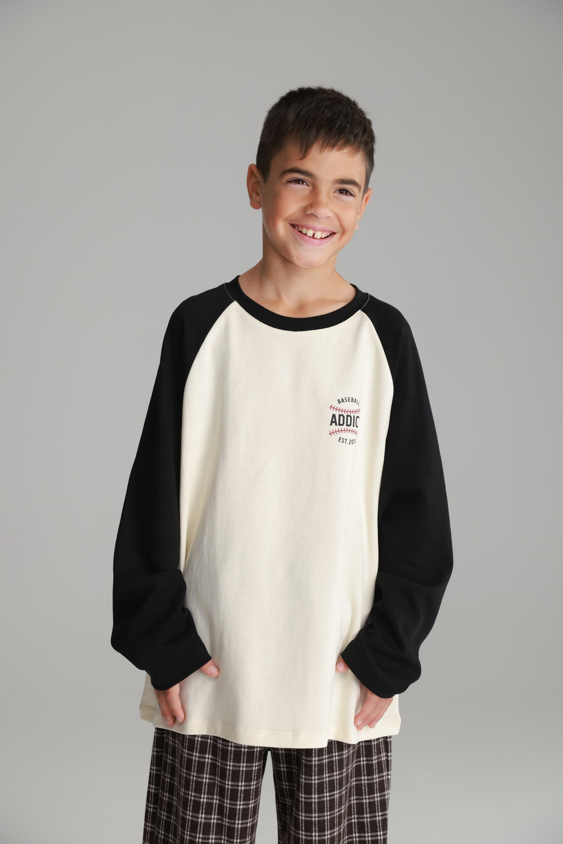 חולצת מיי שמנת/שחור