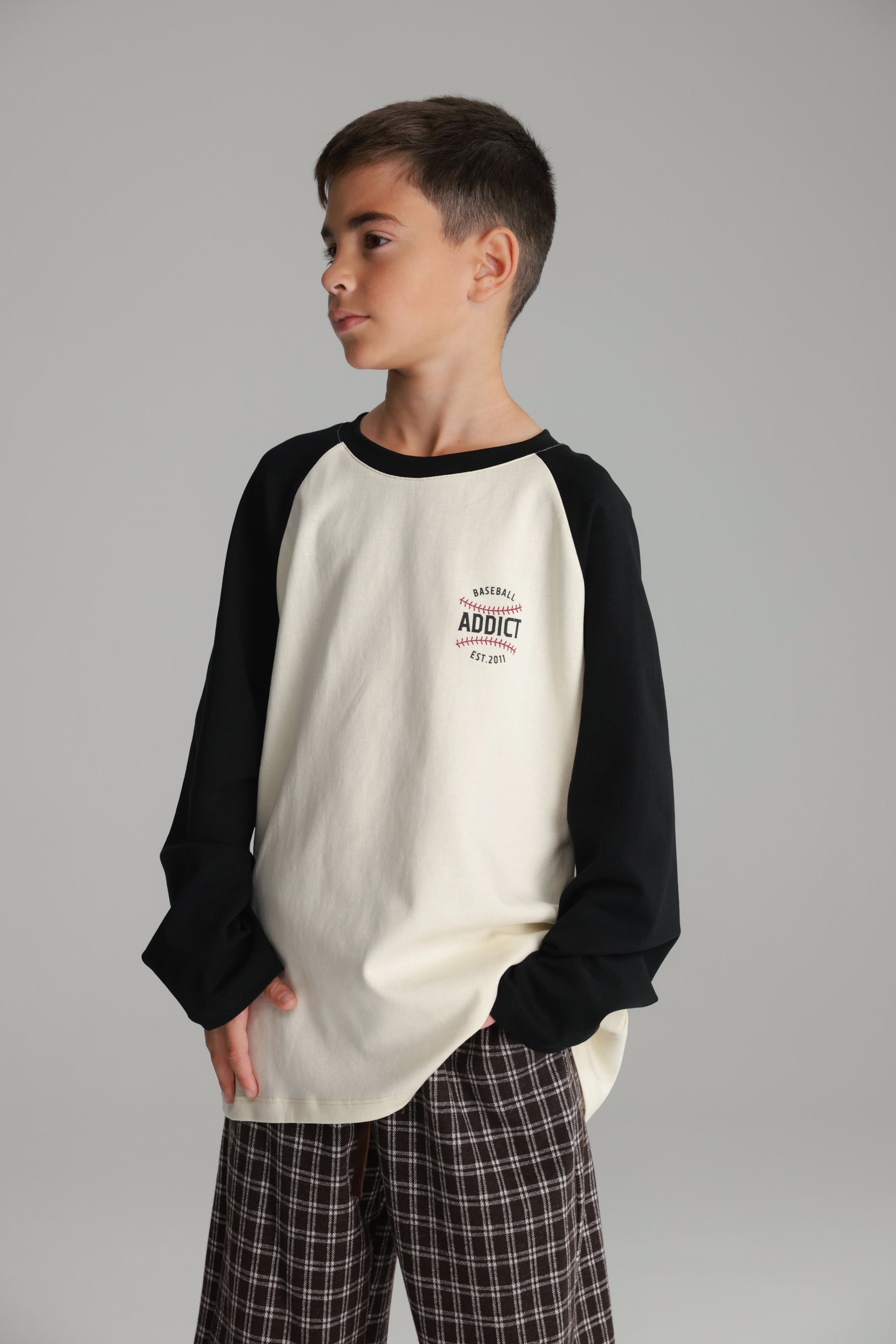 חולצת מיי שמנת/שחור