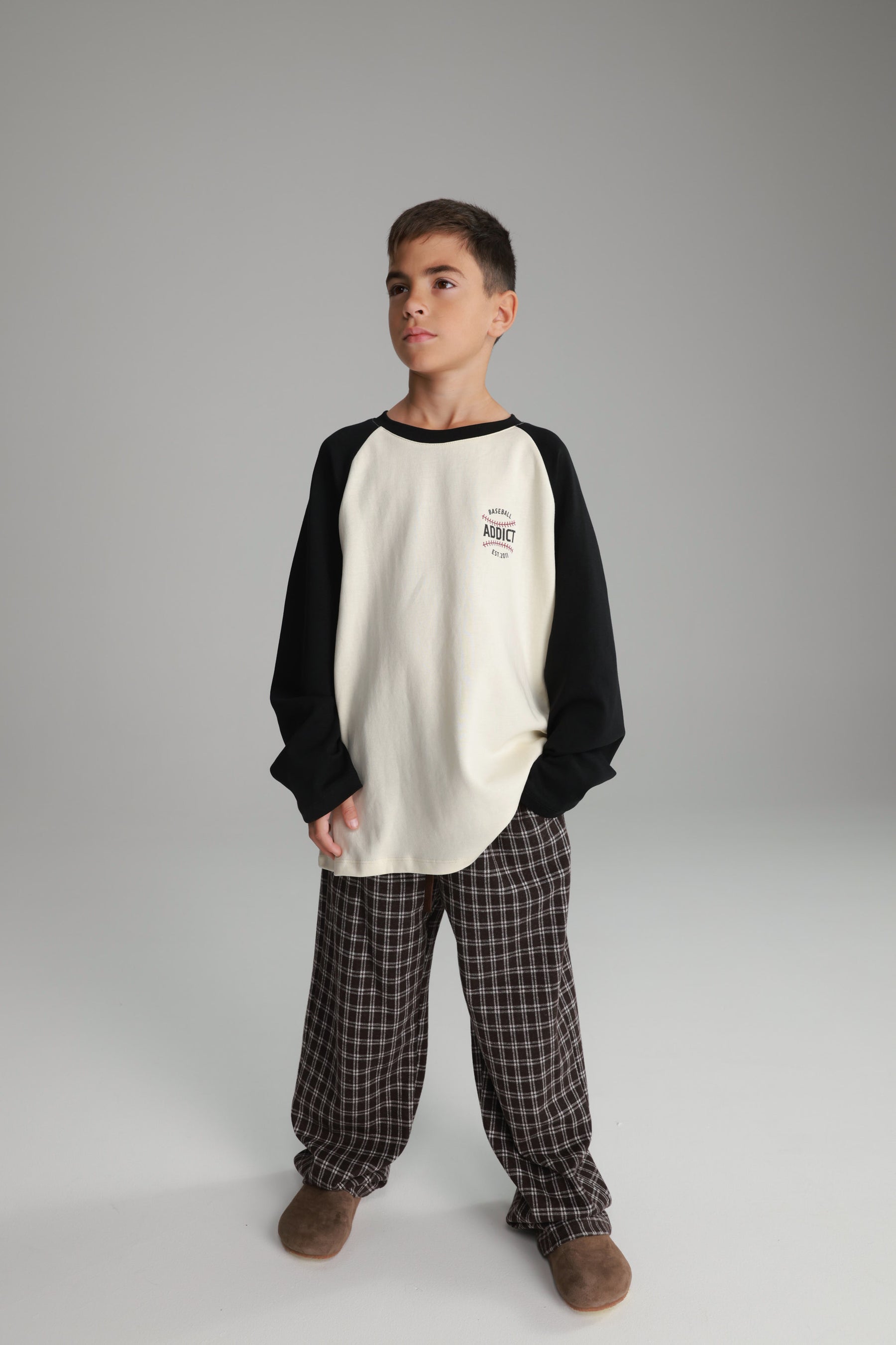 חולצת מיי שמנת/שחור