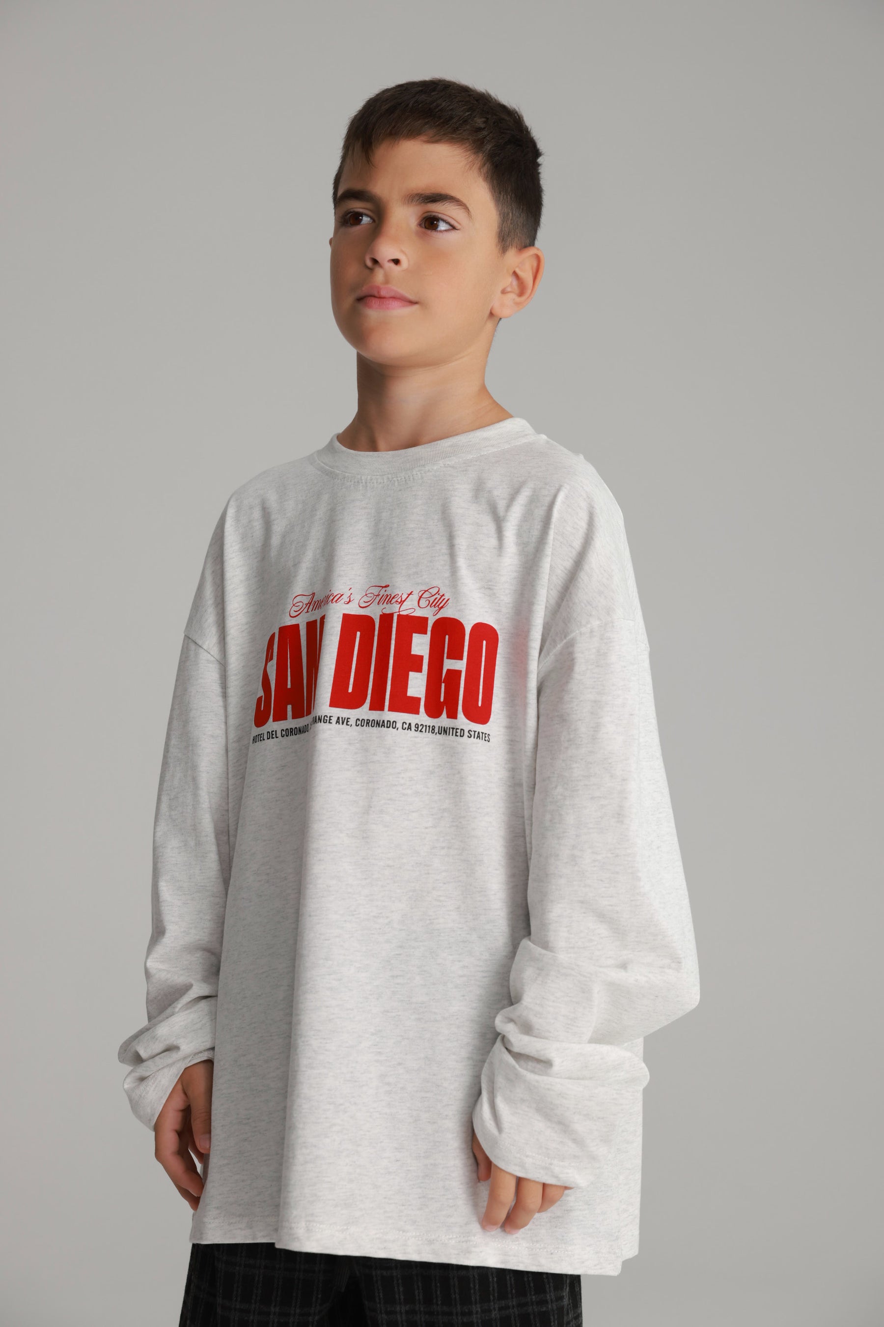 חולצת דייגו אפור בהיר