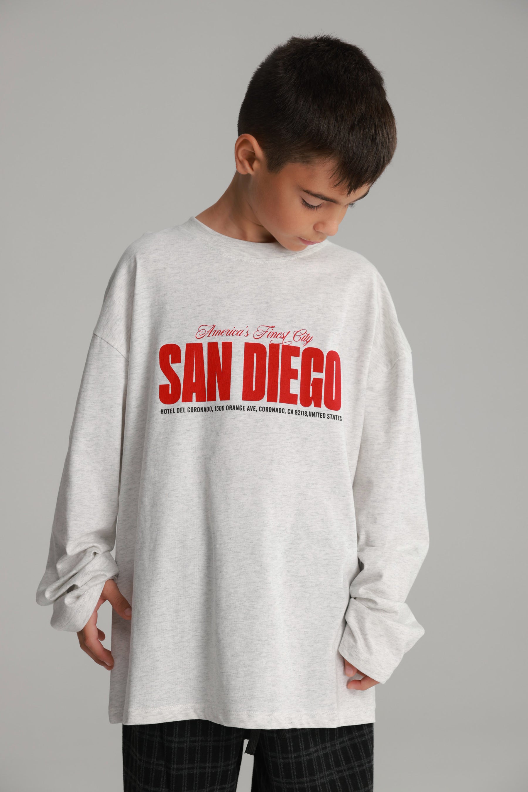 חולצת דייגו אפור בהיר