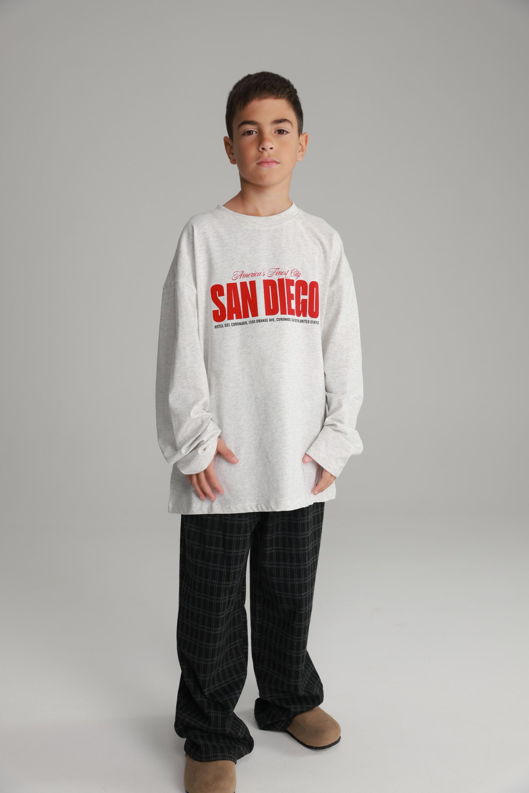 חולצת דייגו אפור בהיר