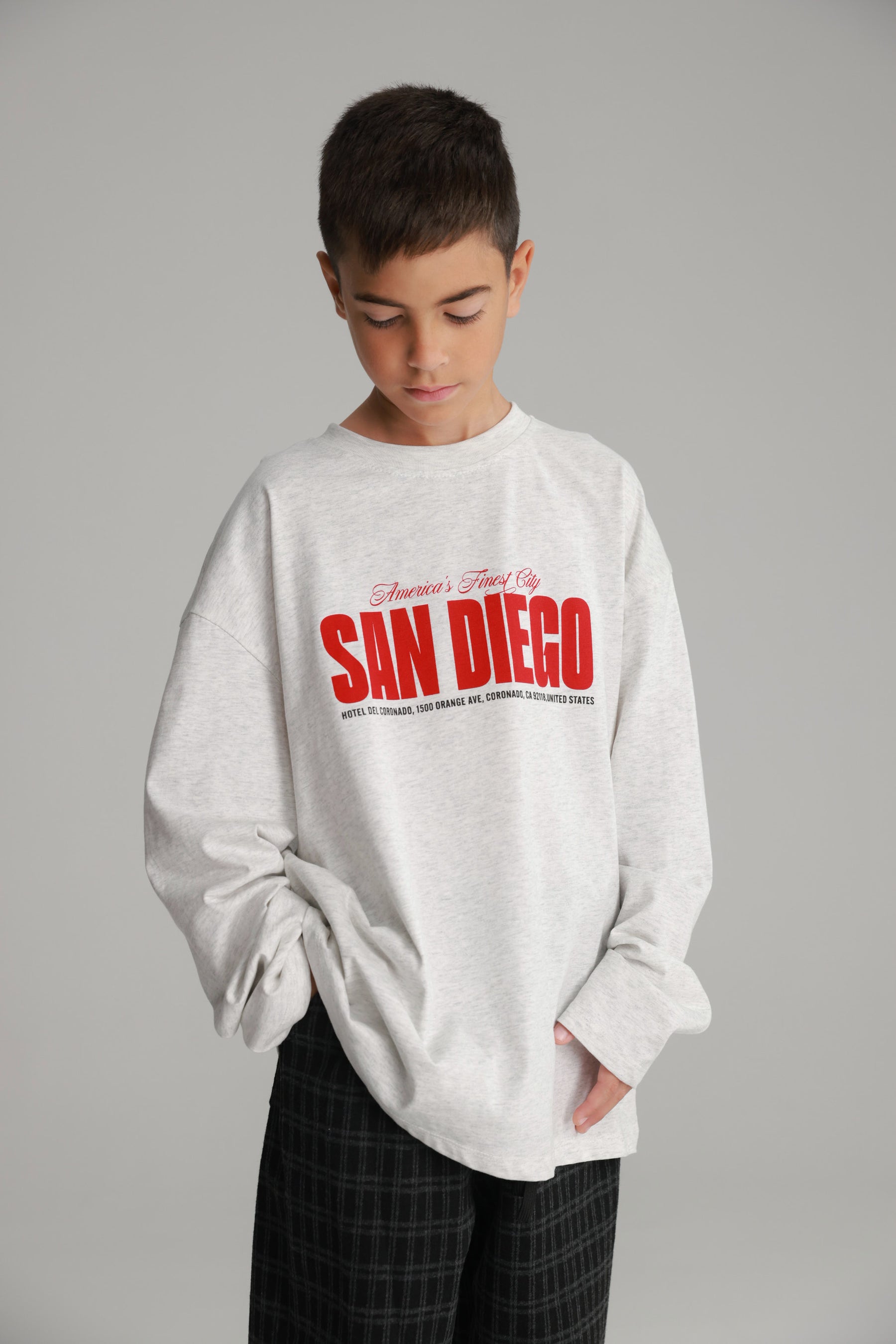 חולצת דייגו אפור בהיר