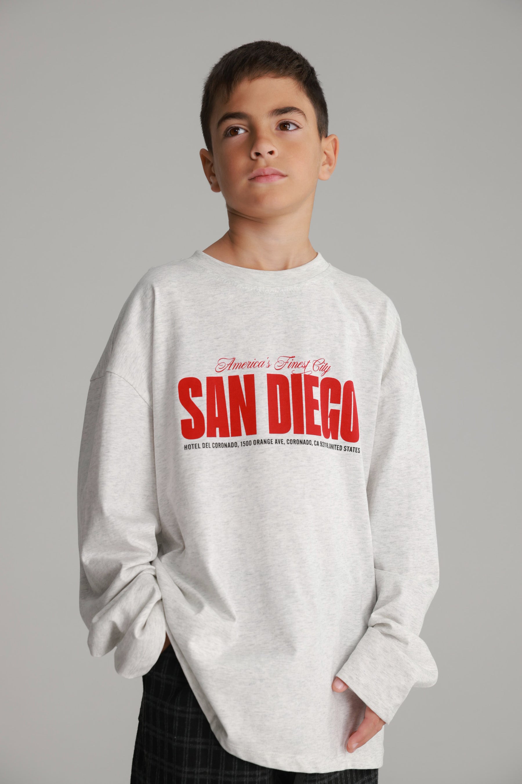 חולצת דייגו אפור בהיר