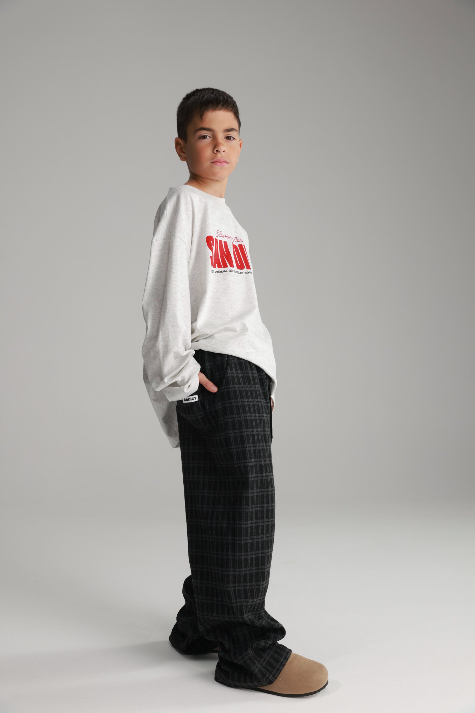 מכנסי אנטון אפור כהה