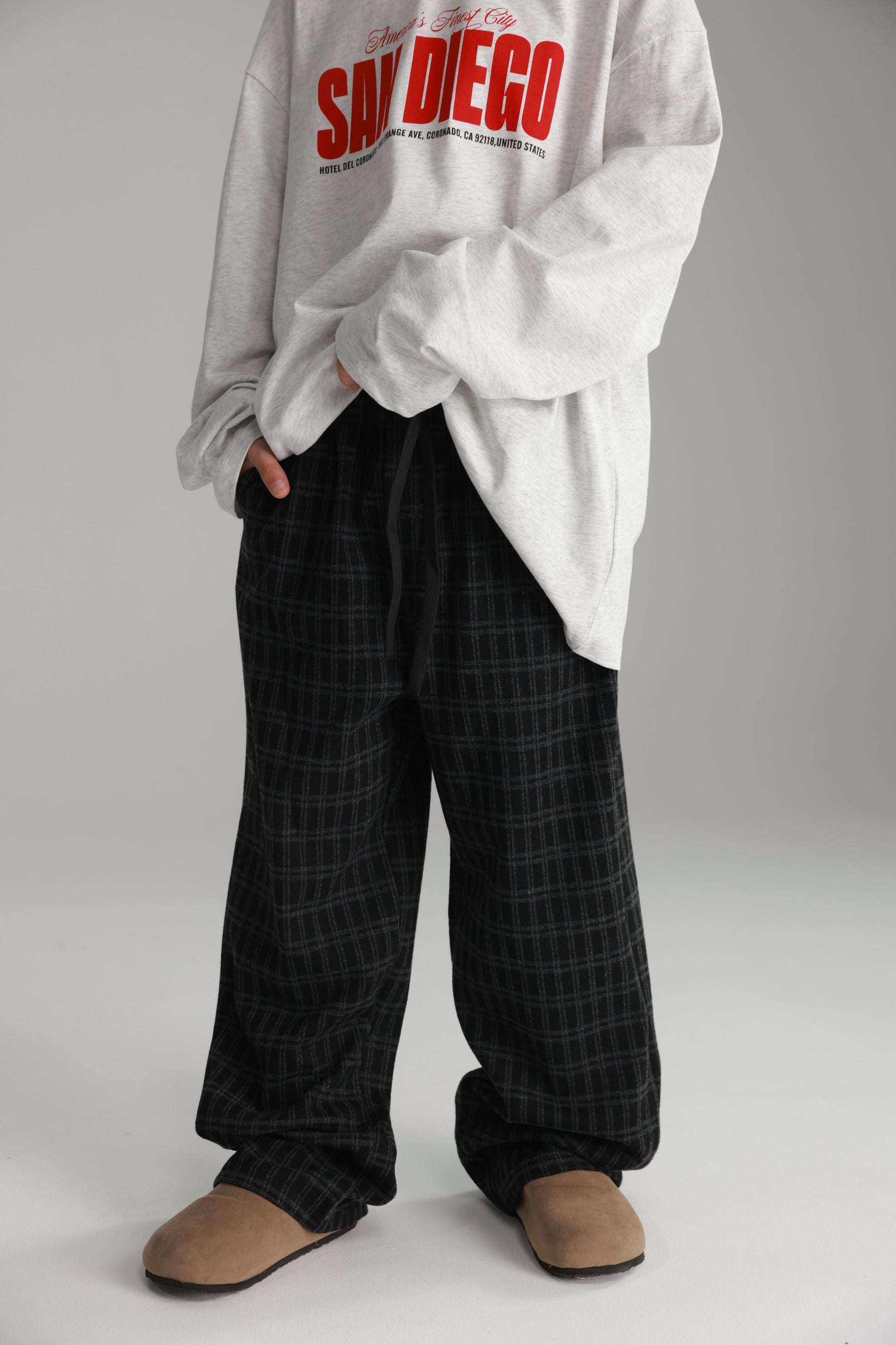 מכנסי אנטון אפור כהה