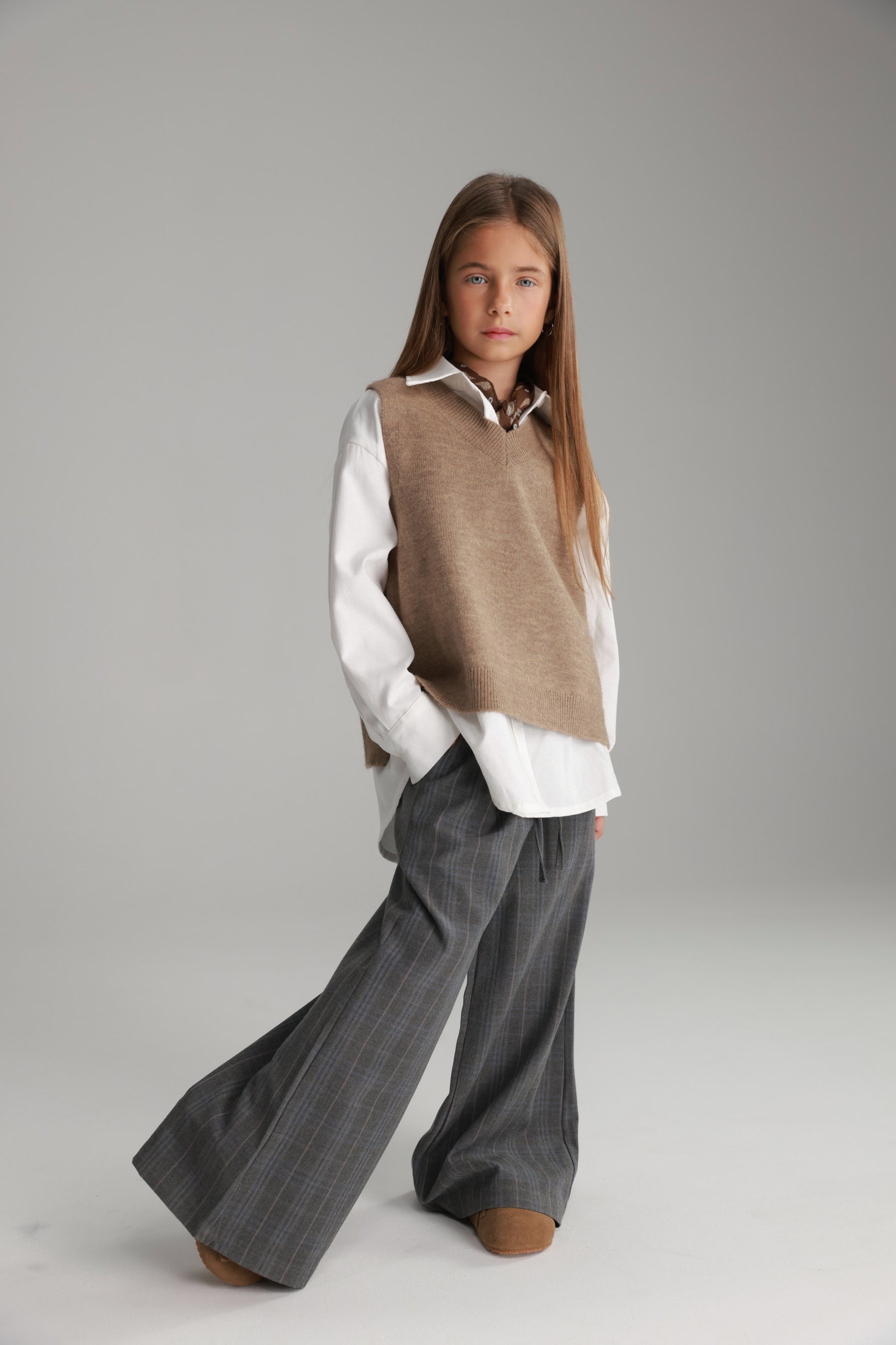 מכנסי מונטנה משבצות אפור