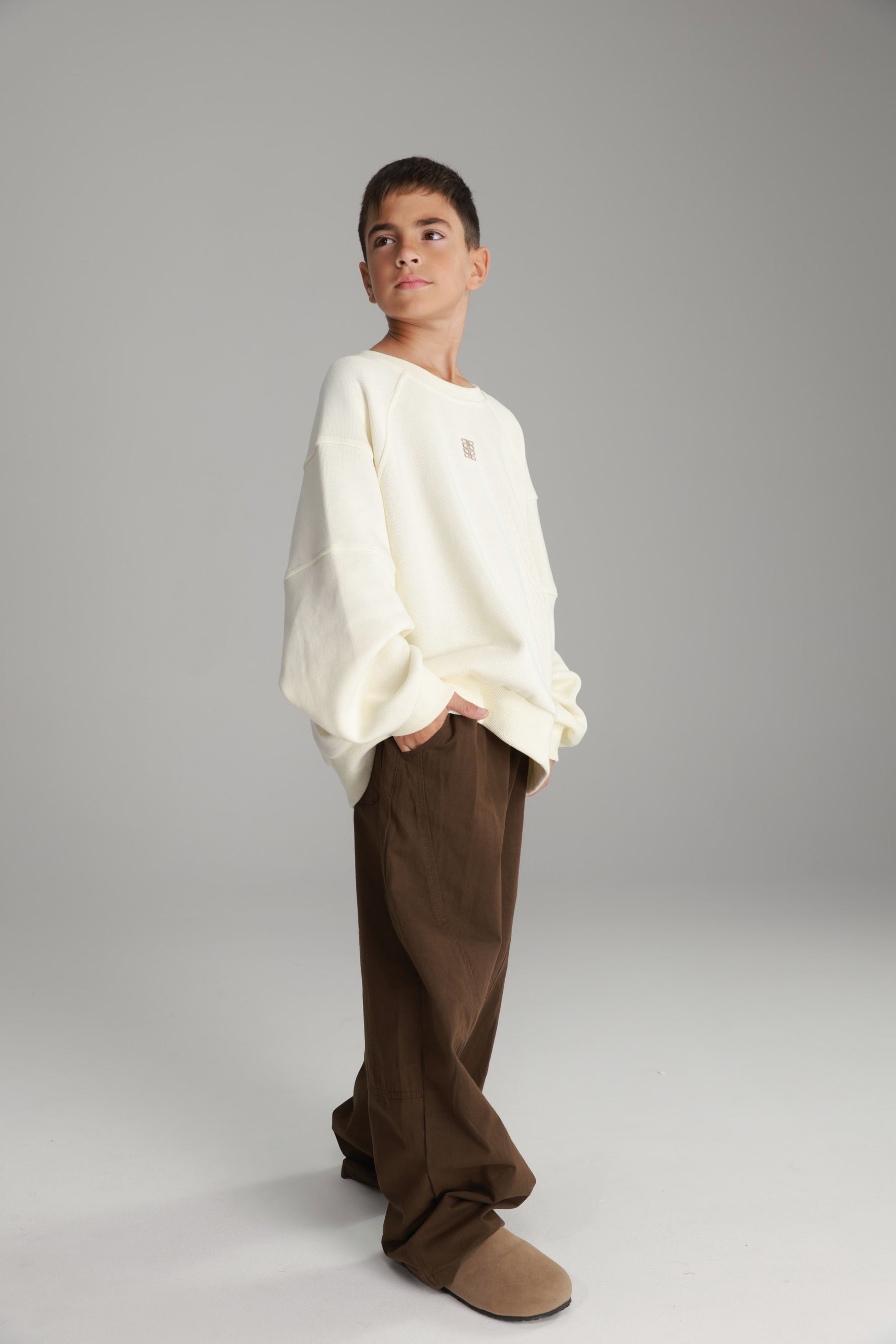 סוויטשירט נינה שמנת