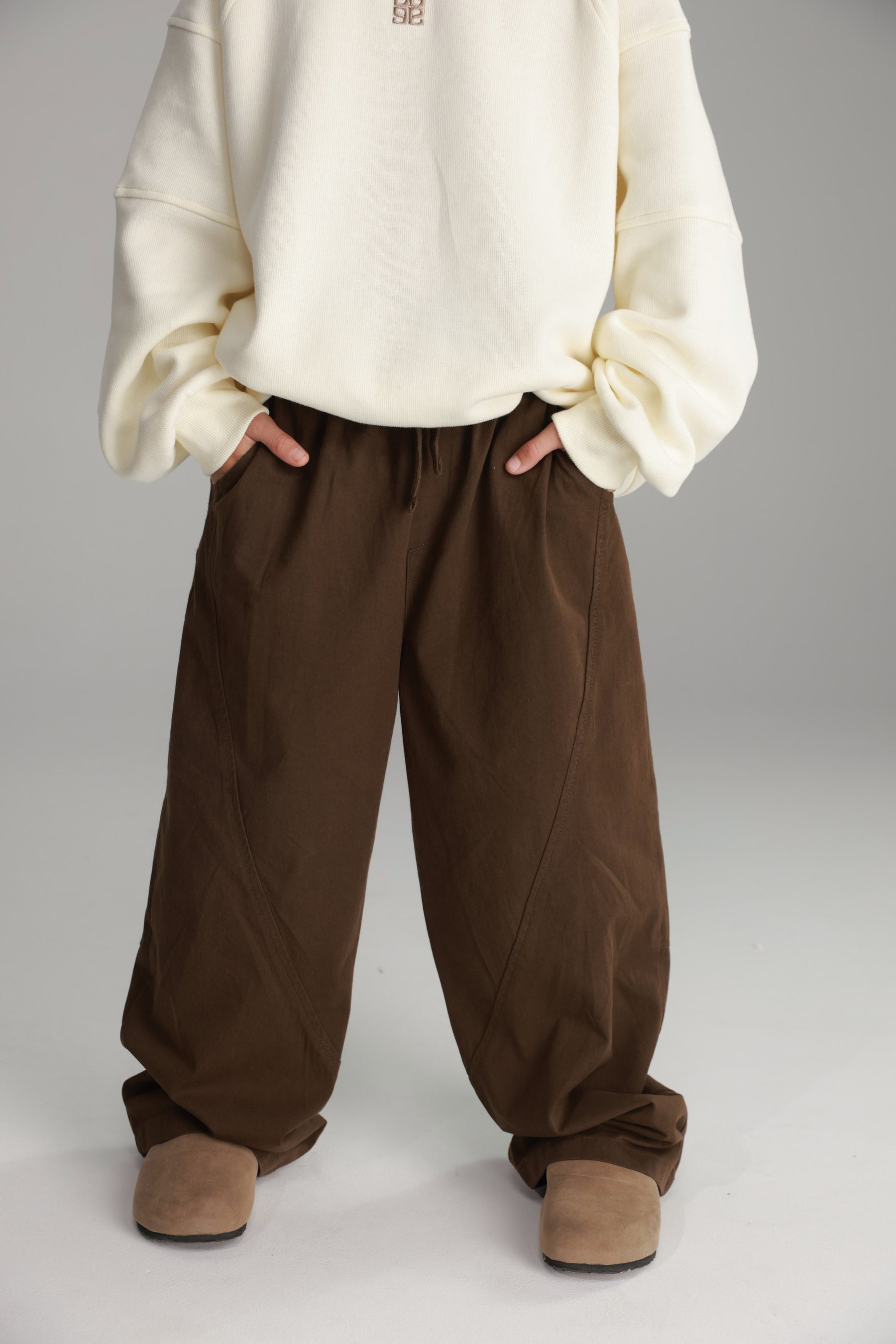 מכנסי ריי חומים